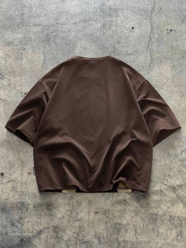 Japanese Brand Aero Dynamic Brown & Cream T-Shirt Size US L / EU 52-54 / 3 - 2 Thumbnail