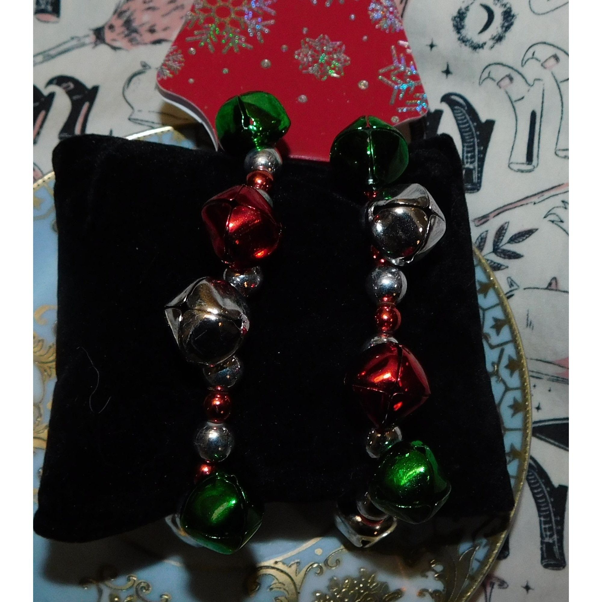 Other Holiday Jingle Bell Stretch Bracelets (Set of 2) Size ONE SIZE - 5 Thumbnail