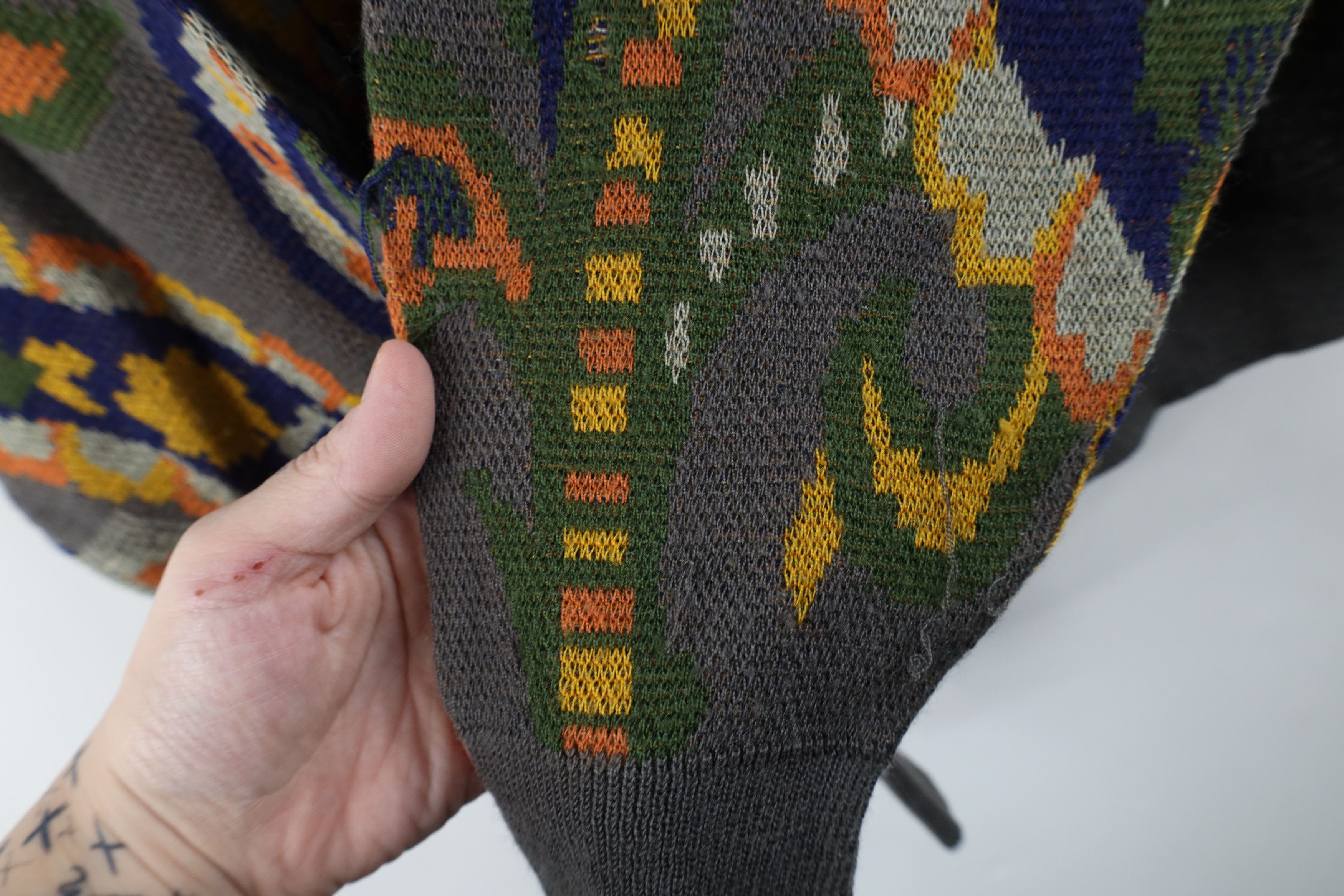 Vintage Vintage 90s Streetwear Paisley Flower Floral Knit Sweater Size M / US 6-8 / IT 42-44 - 7 Thumbnail