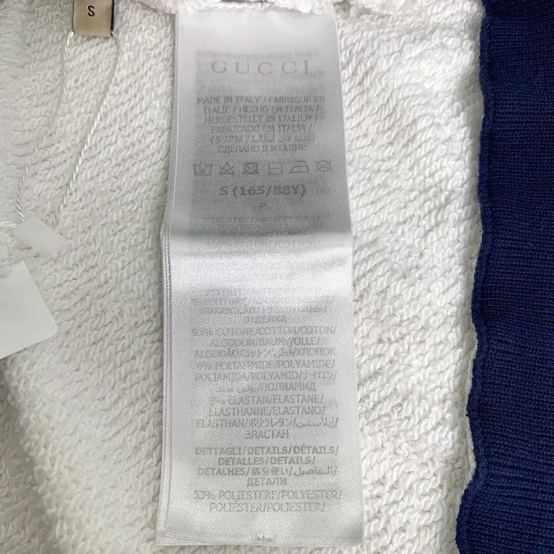 Gucci Gucci White logo embroidered round-neck cotton sweatshirt 2 Size US S / EU 44-46 / 1 - 7 Thumbnail