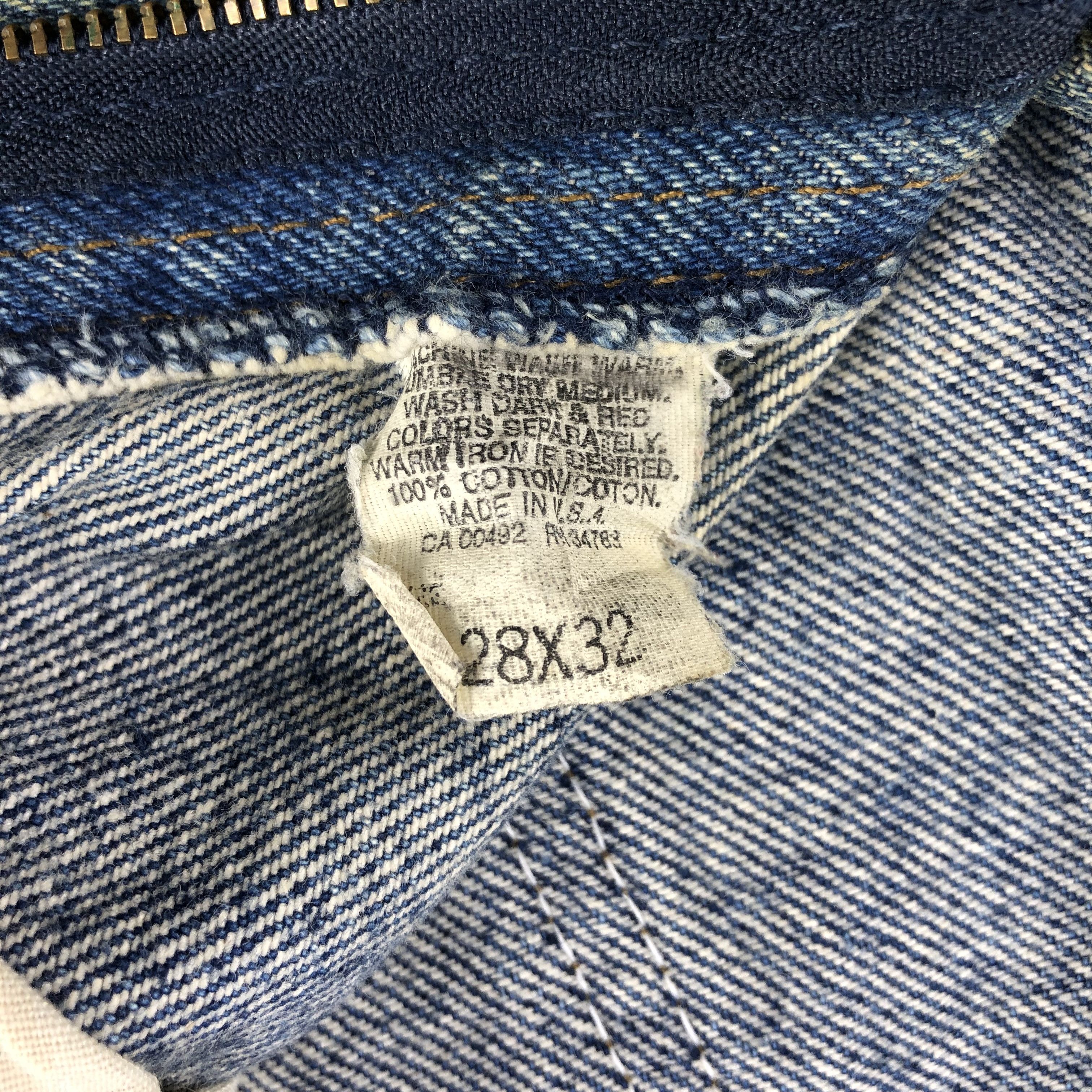 Lee × Vintage 90s Vintage Ripped Lee Jeans-JM2115 Size US 28 / EU 44 - 10 Thumbnail