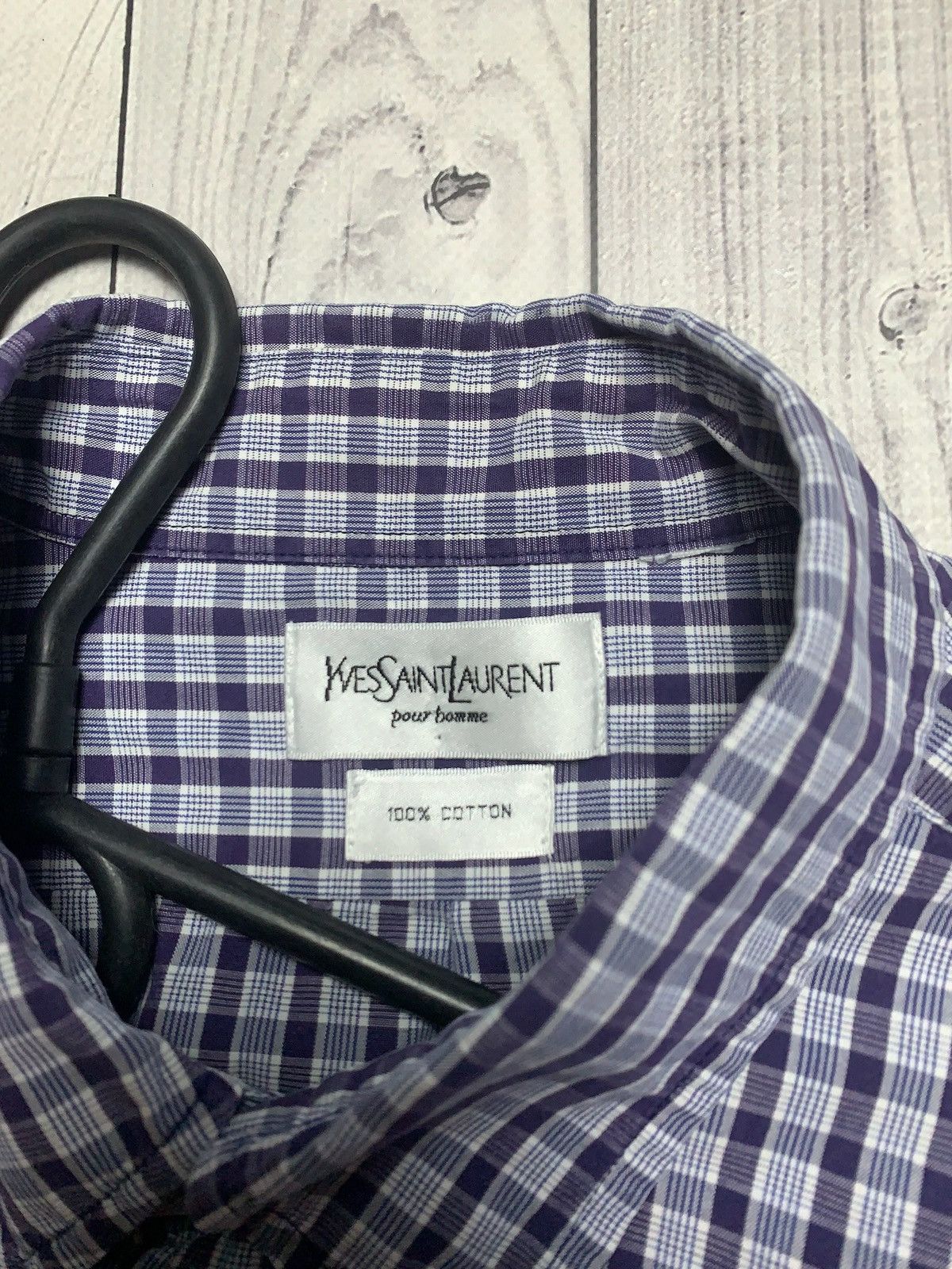 Vintage × Yves Saint Laurent Vintage Yves Saint Laurent plaid shirt size L rare Size US XXL / EU 58 / 5 - 4 Thumbnail