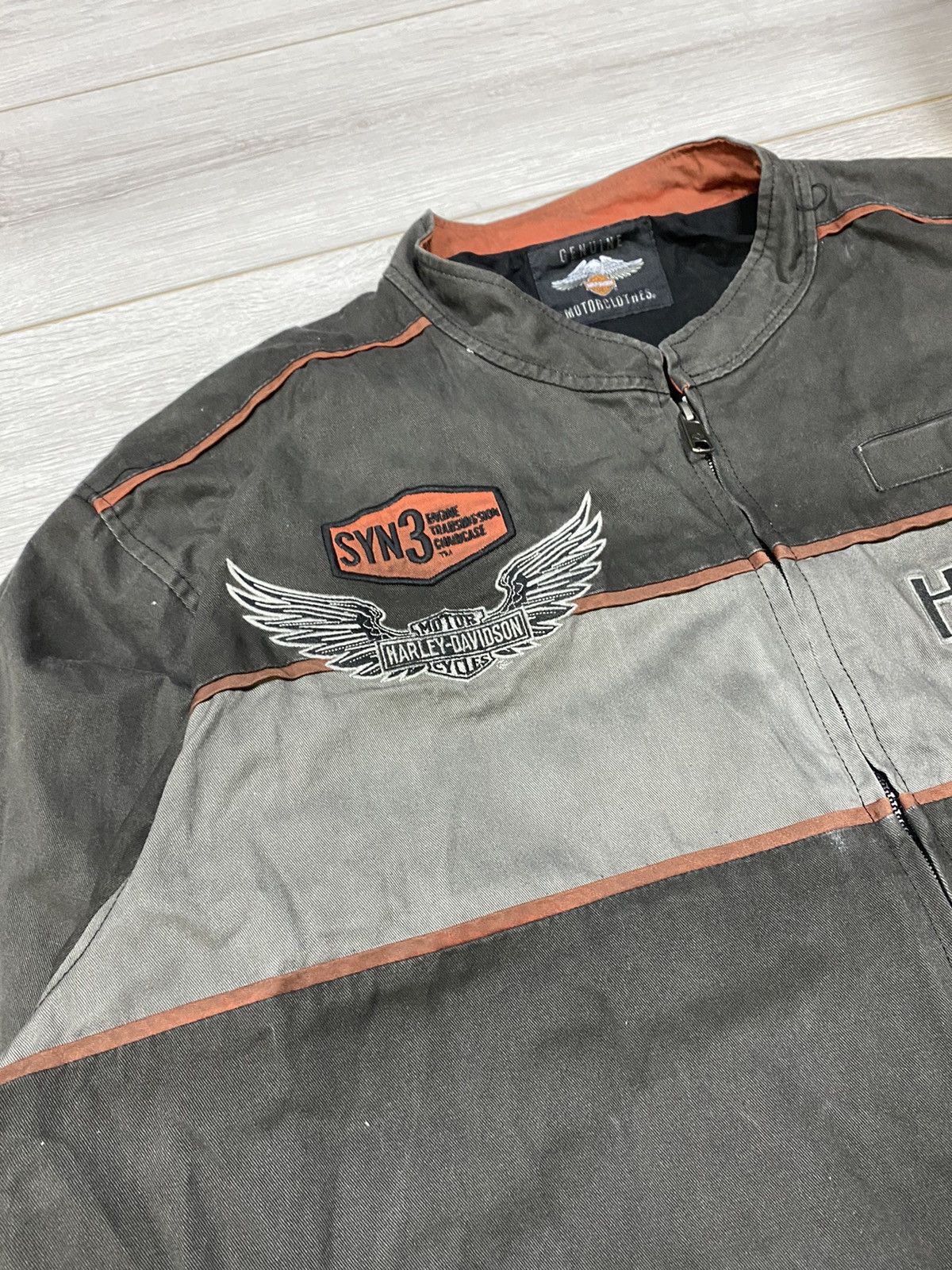 Vintage Harley Davidson 3XL vintage big logo jacket zip Size US XXL / EU 58 / 5 - 9 Thumbnail