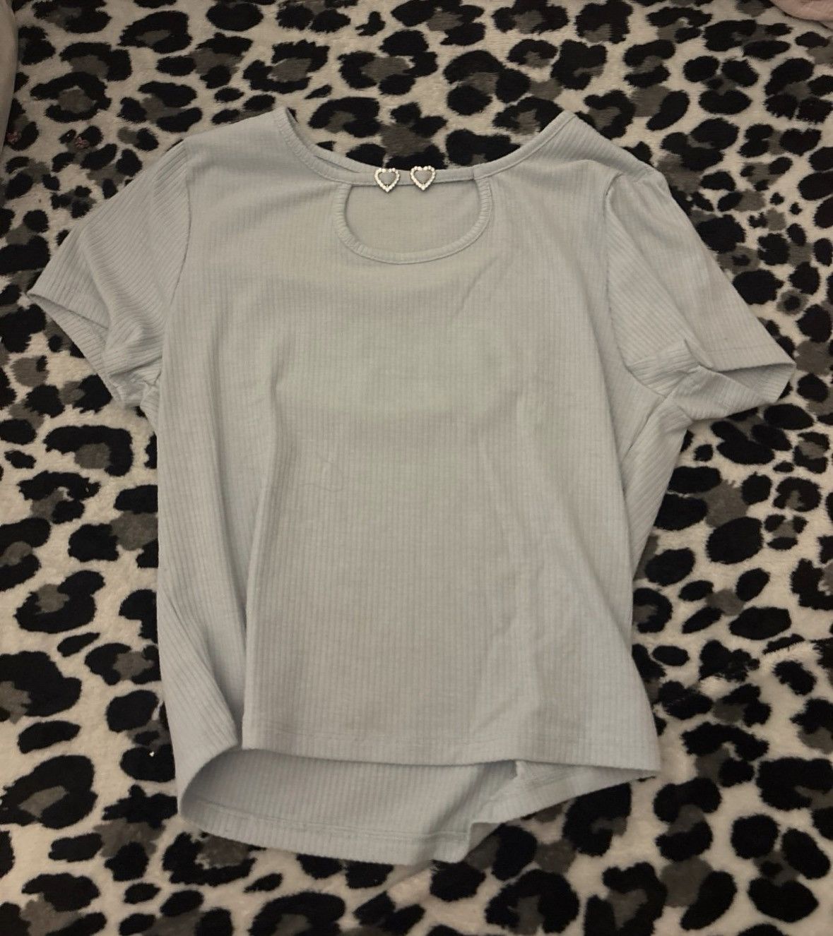 Shein Ribbed Heart Detail Tops (Size Medium) Size M / US 6-8 / IT 42-44 - 1 Thumbnail