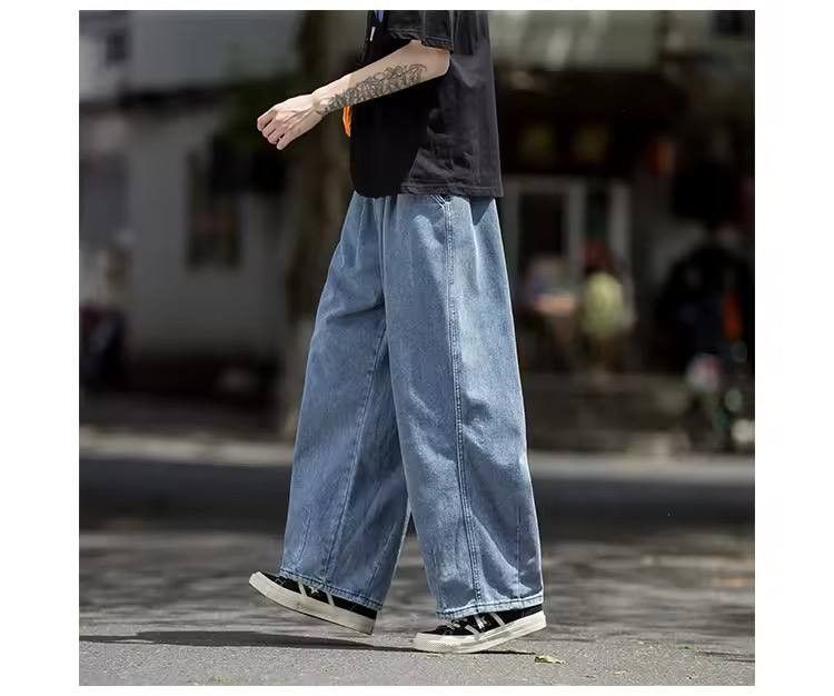 Japanese Brand × Vintage straight baggy jeans Size US 34 / EU 50 - 1 Thumbnail