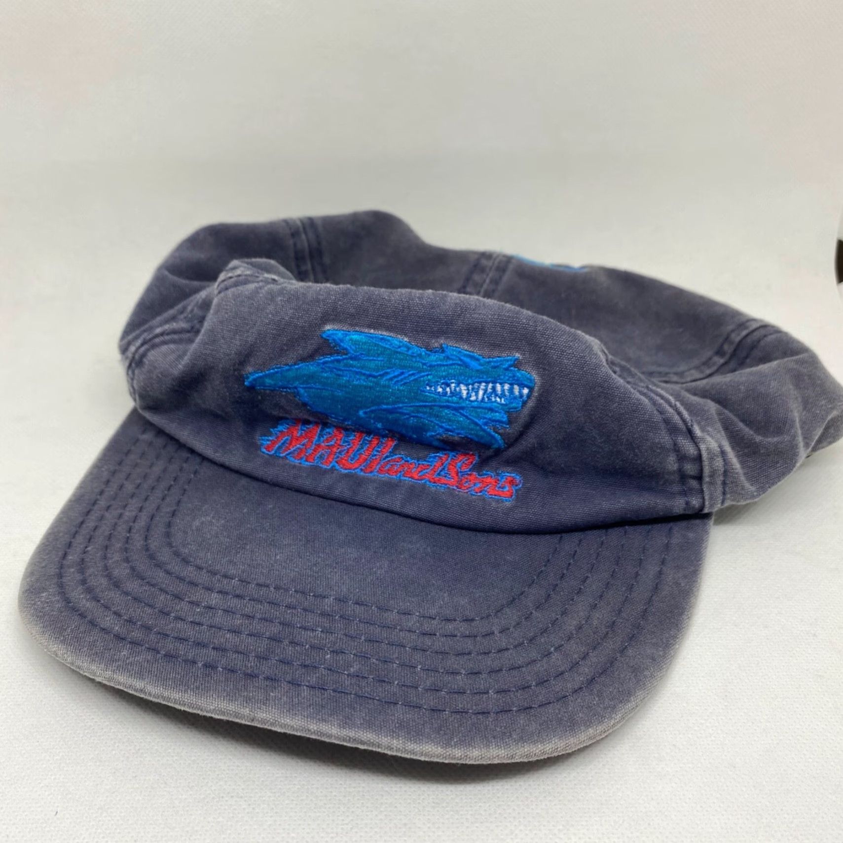 Vintage Maui and Sons Hat Faded Blue Snapback Beach Baseball Cap Unisex Adjustable Baseball Cap Unisex Adults Blue Maui and Sons Hat Adjustable Size ONE SIZE - 2 Thumbnail
