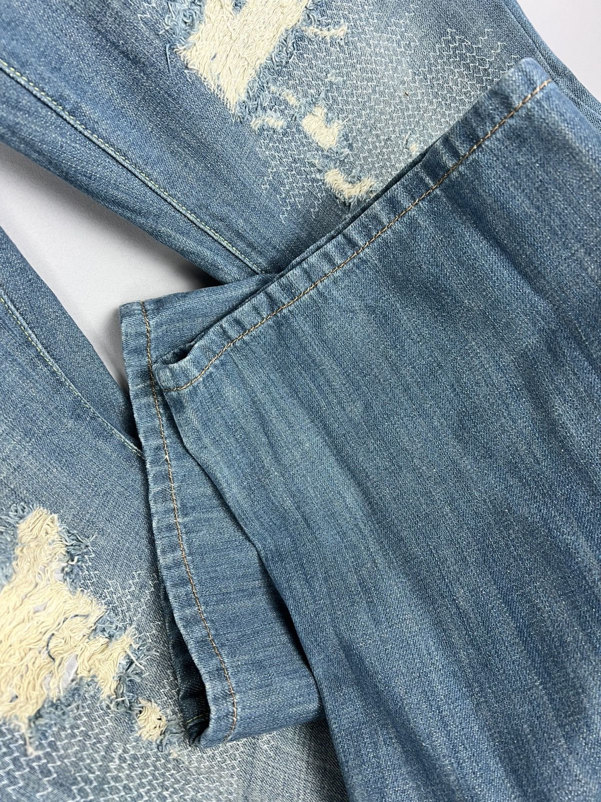 Designer × Kapital Irit Distressed Kapital Style Denim Pants Jeans Sexy y2k Size 30" / US 8 / IT 44 - 5 Thumbnail