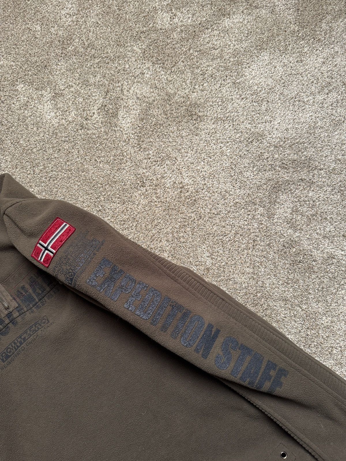 Point Zero POINT ZERO ORANGE LABEL “MOSS” Y2K STYLE FLEECE QUARTER ZIP Size US L / EU 52-54 / 3 - 4 Thumbnail