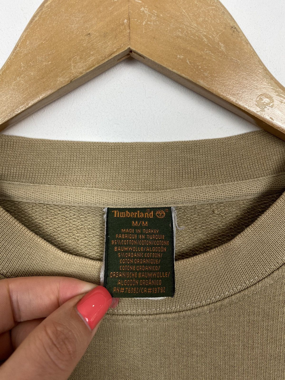 Timberland Vintage Timberland Long Sleeve Sweatshirt Pullover Beige Top Size US M / EU 48-50 / 2 - 3 Thumbnail