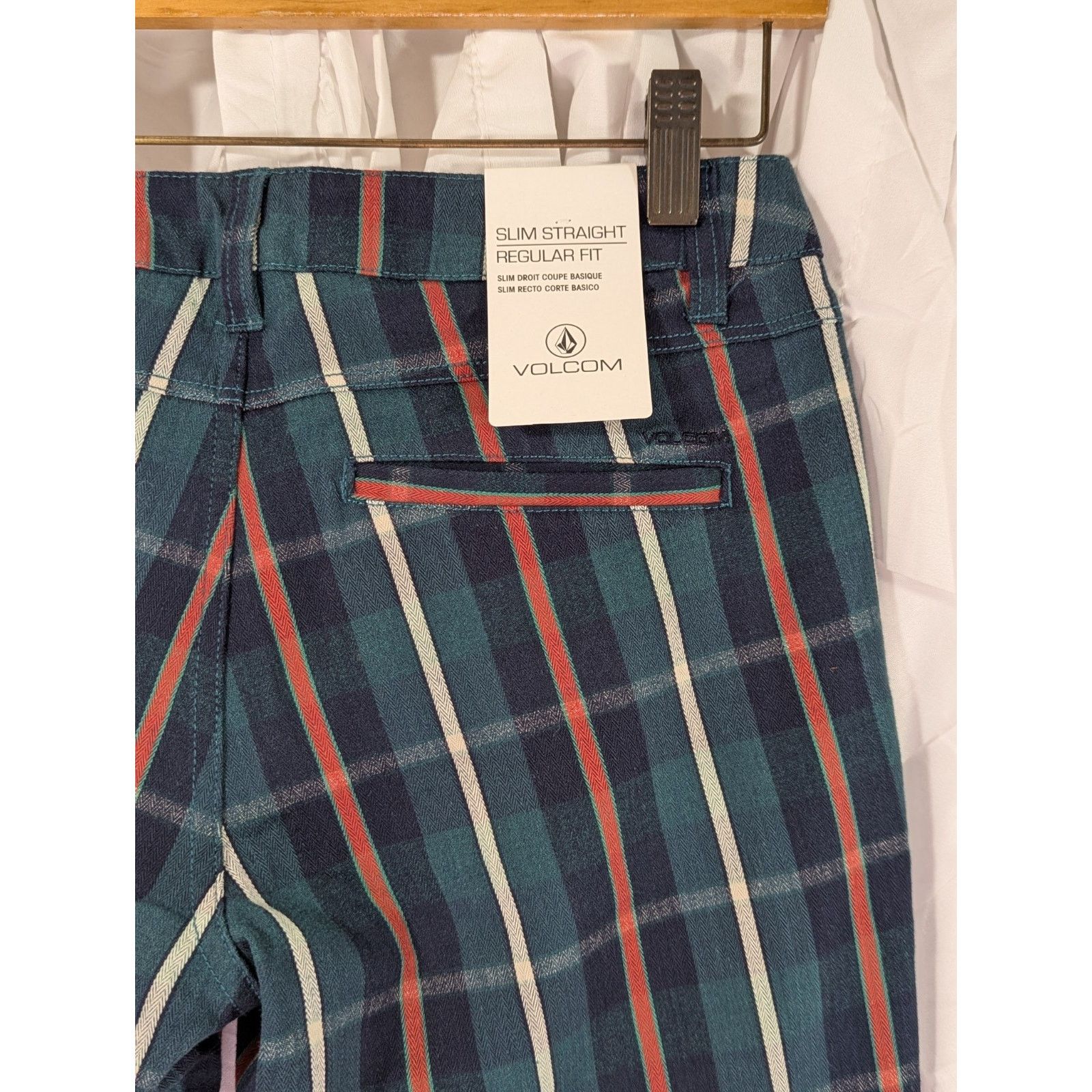 Volcom Volcom Frochickie Plaid Pants 0 Green Red Punk Grunge Slim Size 25" / US 0 / IT 36 - 8 Thumbnail