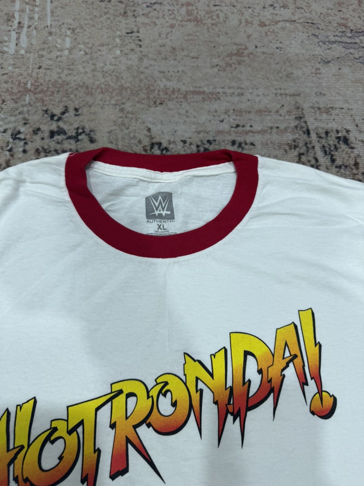 WWE WWE vintage RONDA ROSEY - hotronda ringer tee Size US XL / EU 56 / 4 - 5 Thumbnail