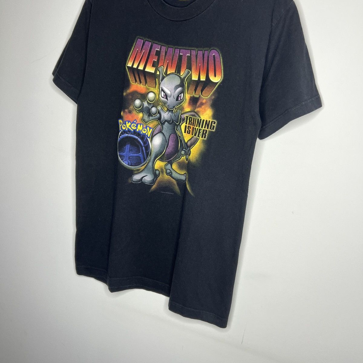Nintendo × Pokemon × Vintage Vintage 1999 Nintendo Pokemon Mewtwo T-shirt Black Size US M / EU 48-50 / 2 - 2 Thumbnail