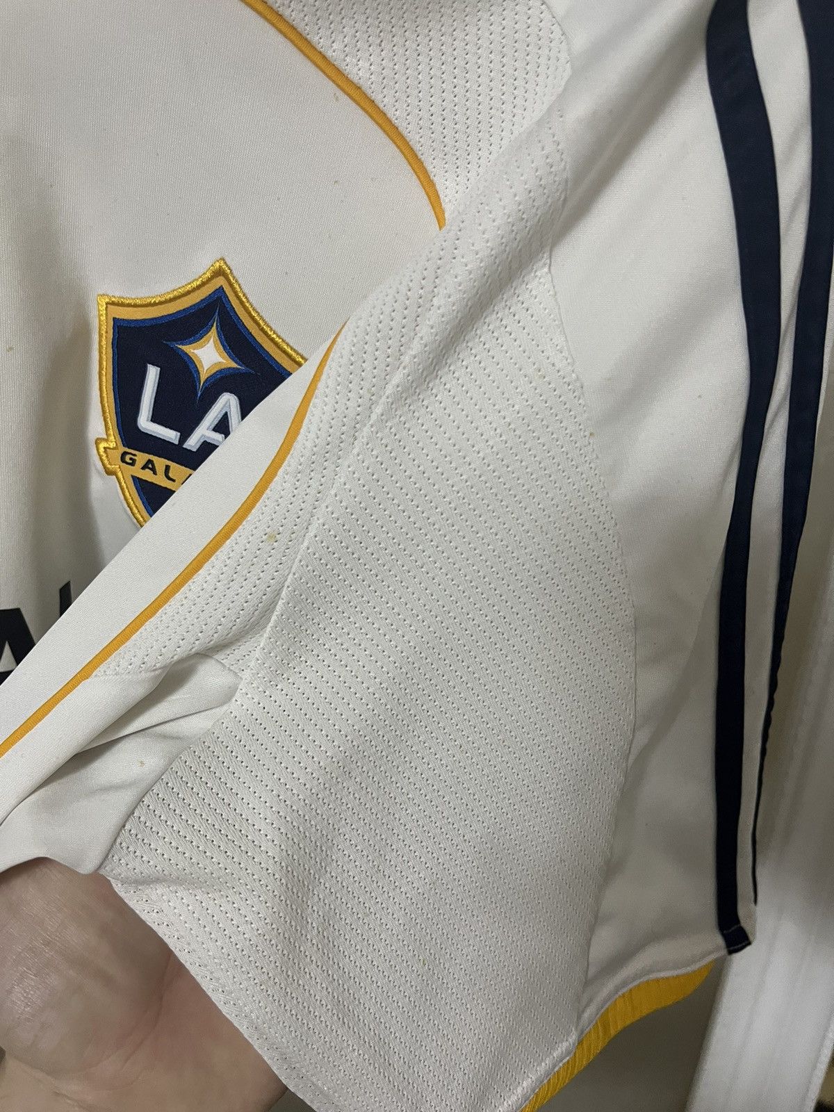 Vintage Adidas Los Angeles Galaxy #23 Beckham Home Jersey Size US L / EU 52-54 / 3 - 6 Thumbnail