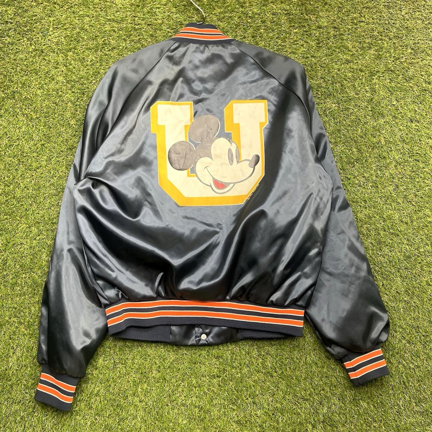 Chalk Line VINTAGE Chalk Line Mickey Mouse Varsity Jacket Mens L Blue Satin 90s 80s Disney World Logo Jacket Mens Boys Girls Size US L / EU 52-54 / 3 - 2 Thumbnail