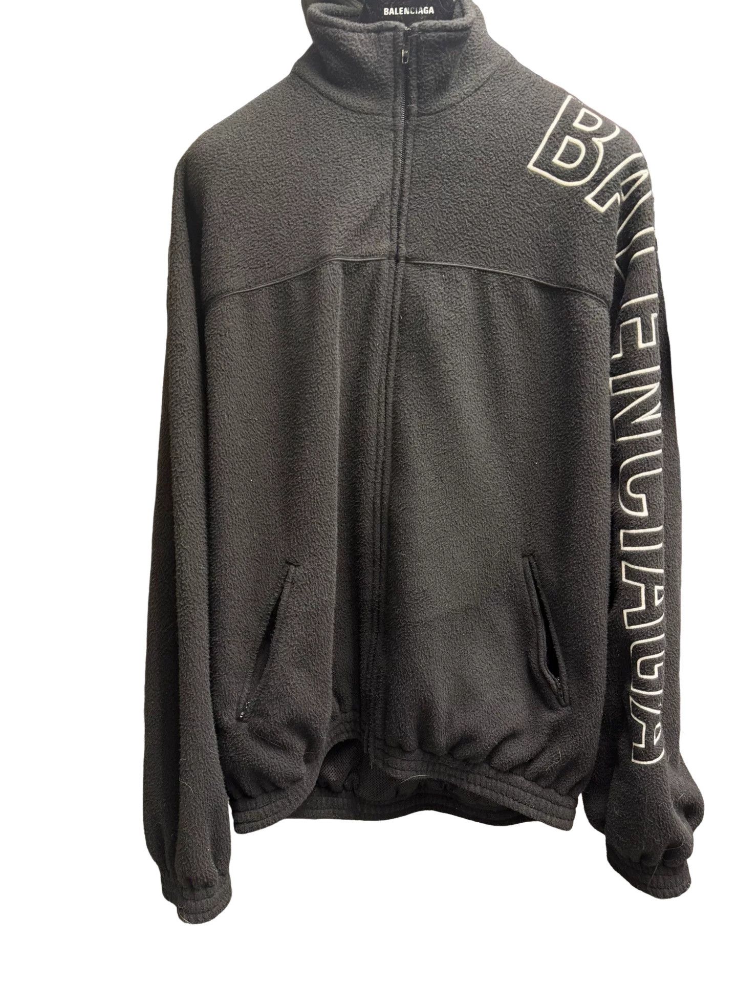 Balenciaga Balenciaga Logo Fleece Jacket Size M Size US M / EU 48-50 / 2 - 1 Thumbnail