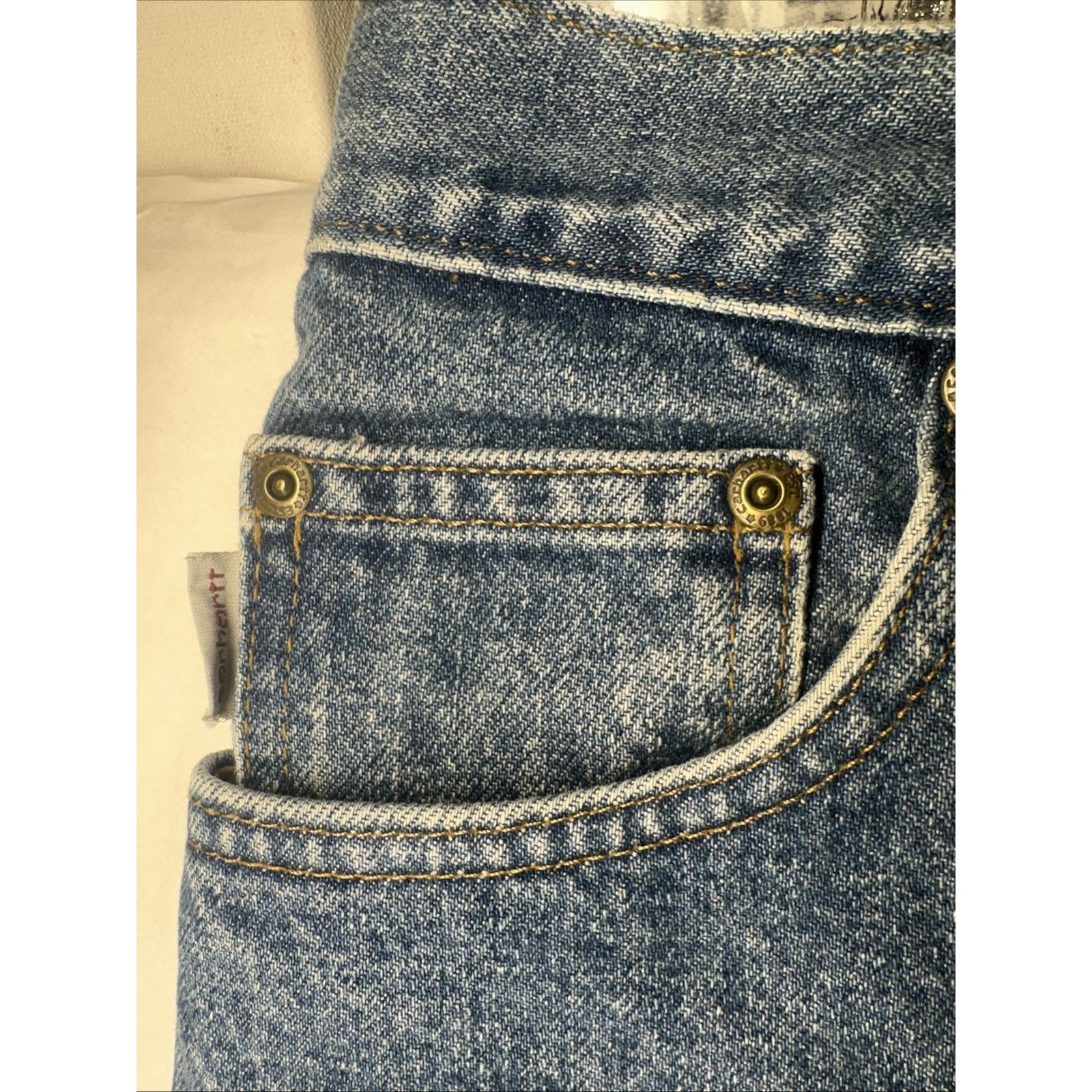 Carhartt Carhartt Denim Jeans Flannel Lined Men's Size 40X32 Blue Size US 40 / EU 56 - 3 Thumbnail