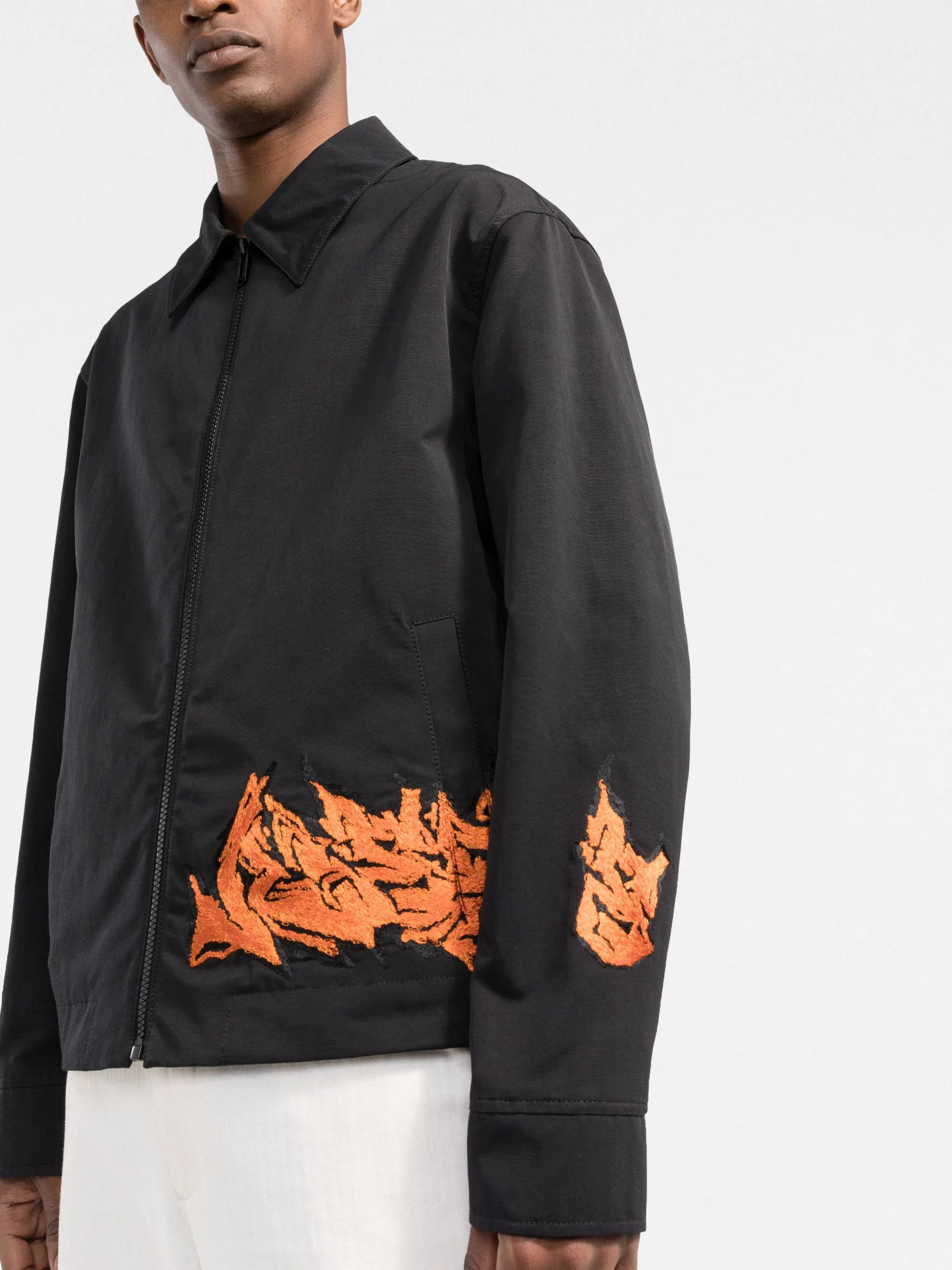 Off-White o1gr1nt0125 Neen Jacket in Black Size US L / EU 52-54 / 3 - 3 Thumbnail
