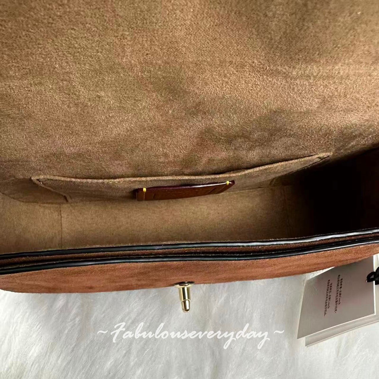 Coach coach Hadley Shoulder xbody Suede/Shearling/ Vintage Brown Size ONE SIZE - 7 Thumbnail