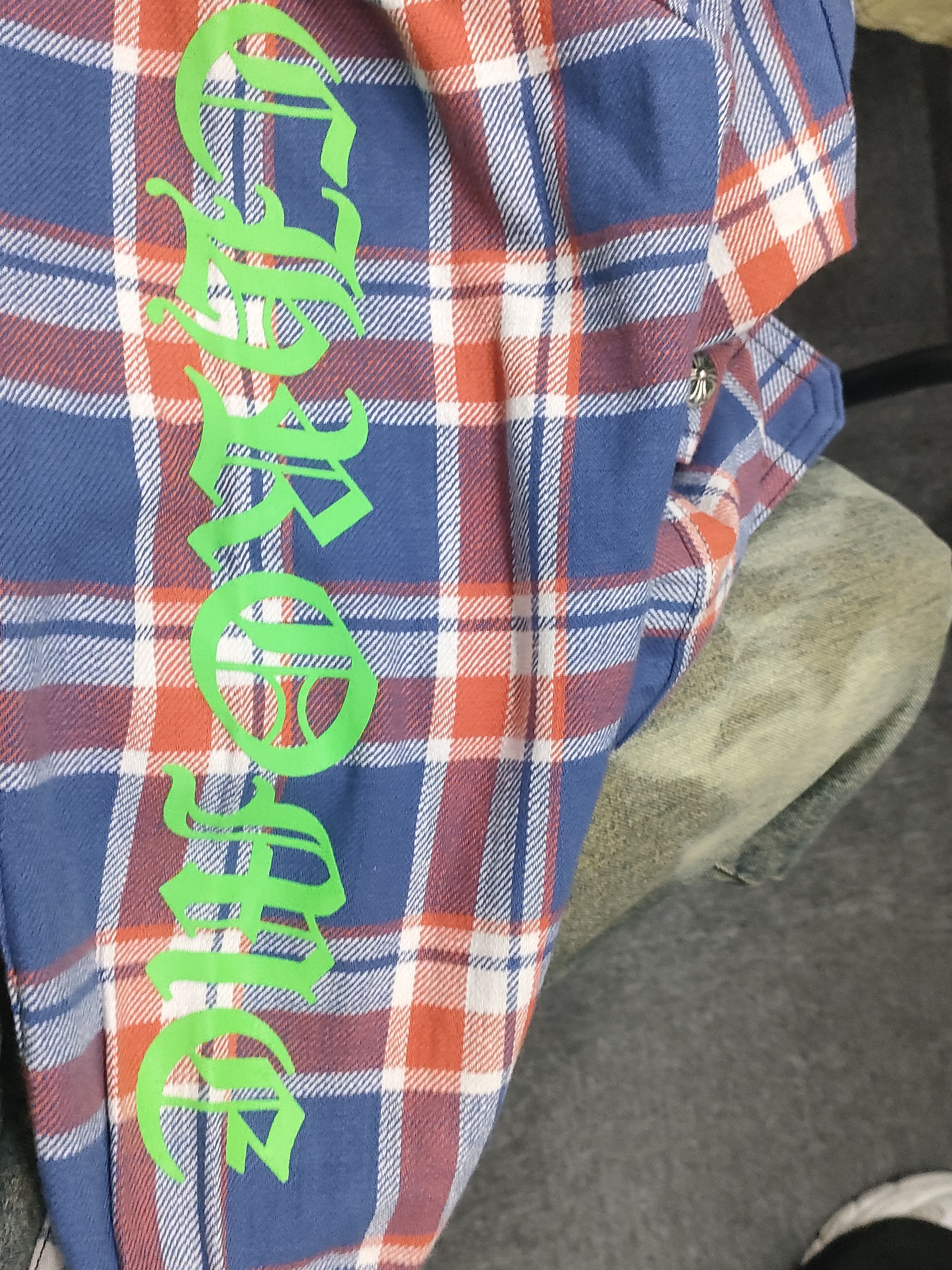 Chrome Hearts Chrome Hearts Blue & Red Plaid Cropped Flannel Shirt Jacket Size US S / EU 44-46 / 1 - 6 Thumbnail