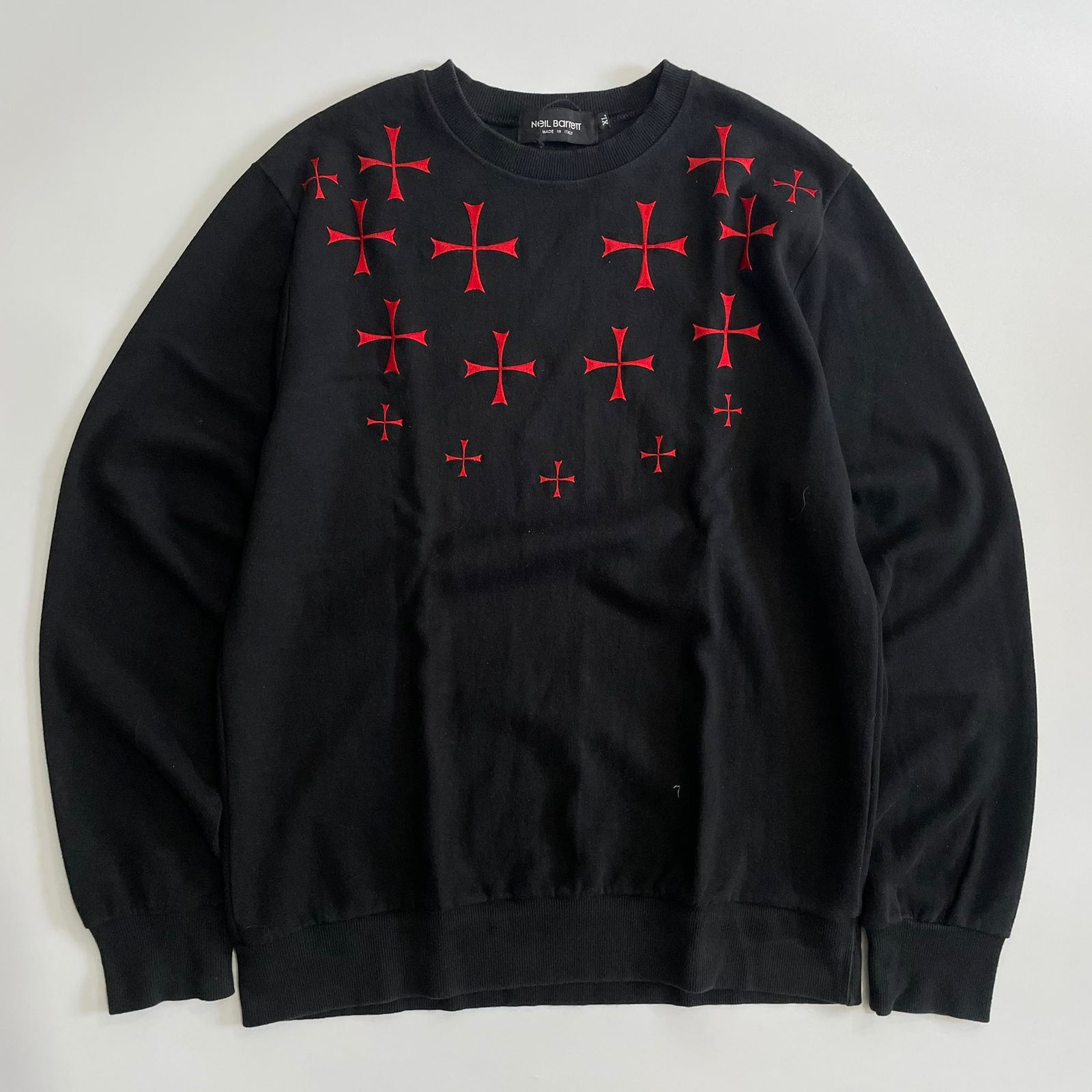 Image of Neil Barrett Cross Sweatshirt Crewneck, Men's (Size XL)