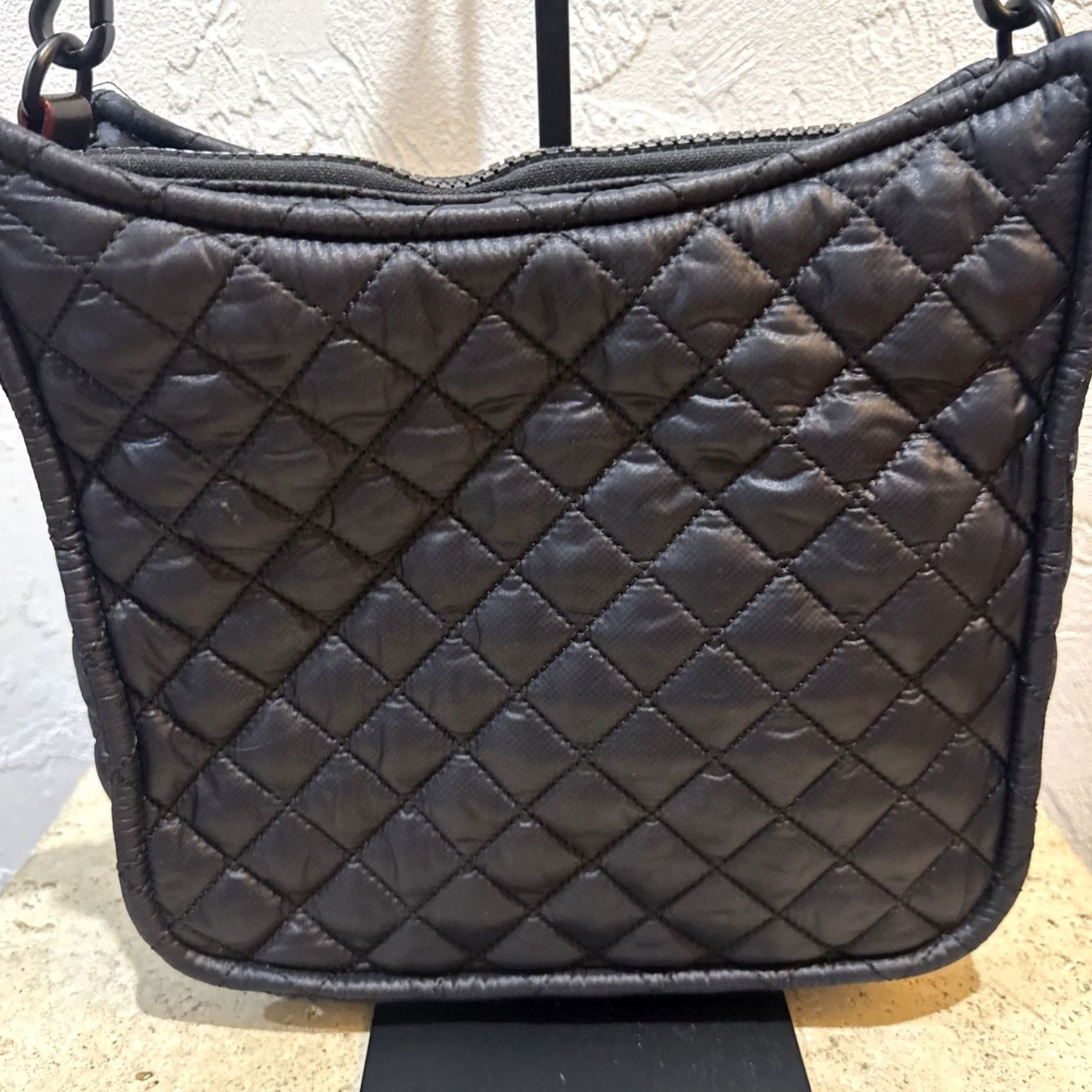 MZ Wallace MZ Wallace Metro Crossbody Purse Medium Quilt Lightweight Black Travel Nylon Organizer Adjustable Strap Women Size ONE SIZE - 5 Thumbnail