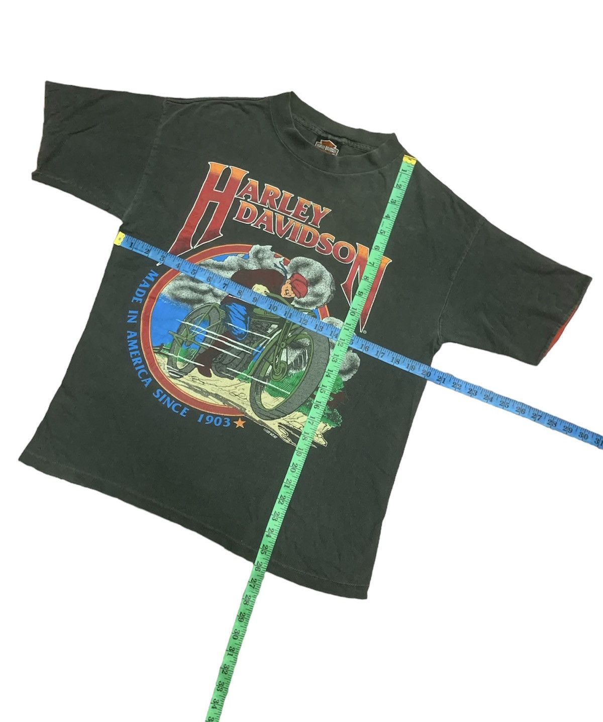 Harley Davidson × Vintage VINTAGE 80-90s HARLEY DAVIDSON FUN WEAR Tshirt Size US M / EU 48-50 / 2 - 17 Thumbnail