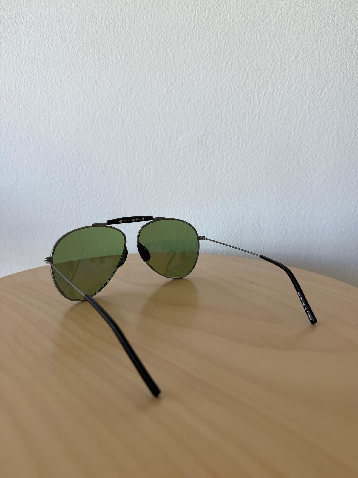 Acne Studios New acne studios howard aviator sunglasses silver green Size ONE SIZE - 5 Thumbnail