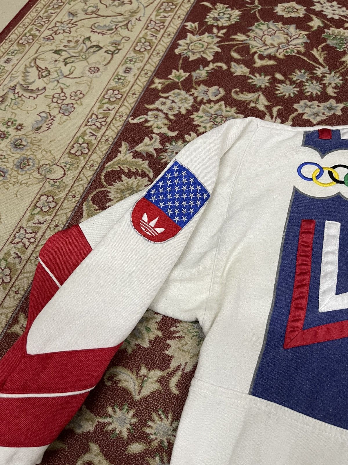 Adidas VINTAGE 1980 ADIDAS LAKE PLACID OLYMPICS SWEATSHIRT OVP Size US XL / EU 56 / 4 - 6 Thumbnail