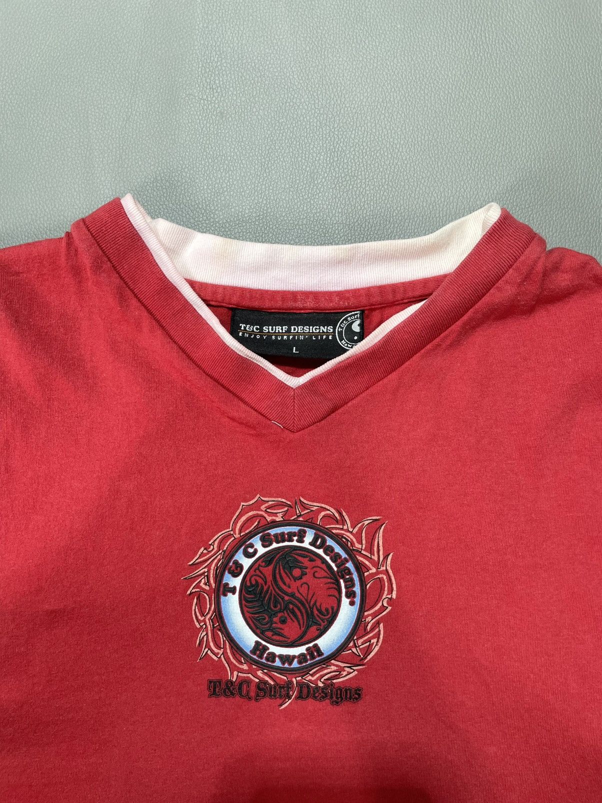 Vintage T&C Surf aloha Yin Yang Poem Hawaii tee Size US L / EU 52-54 / 3 - 3 Thumbnail