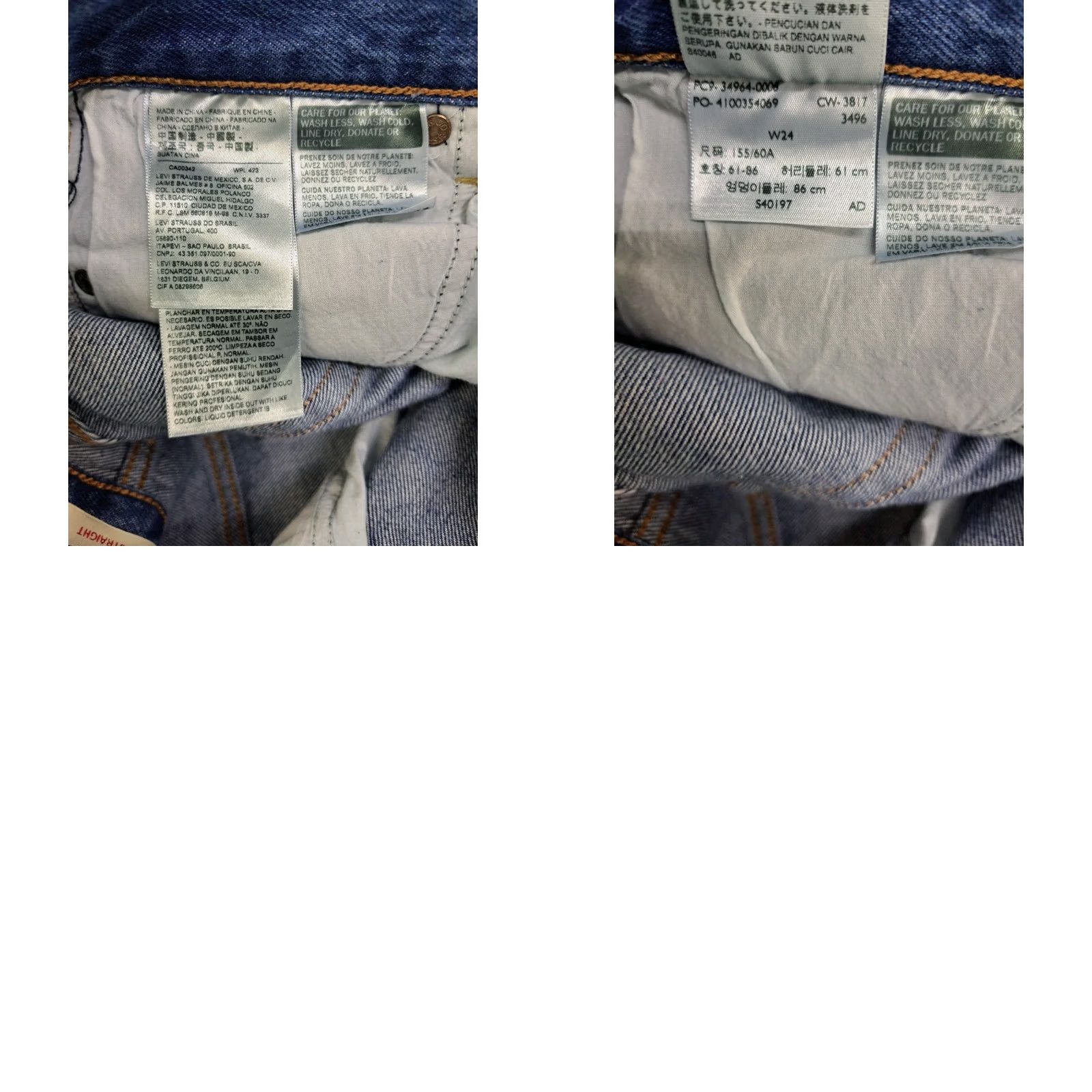 Levi's Levi's Premium Wedgie Straight Jeans Blue 24 Button Fly 5-Pocket Regular Inseam 26 Women Jeans Men Womens Size 42" / US 20 - 8 Thumbnail