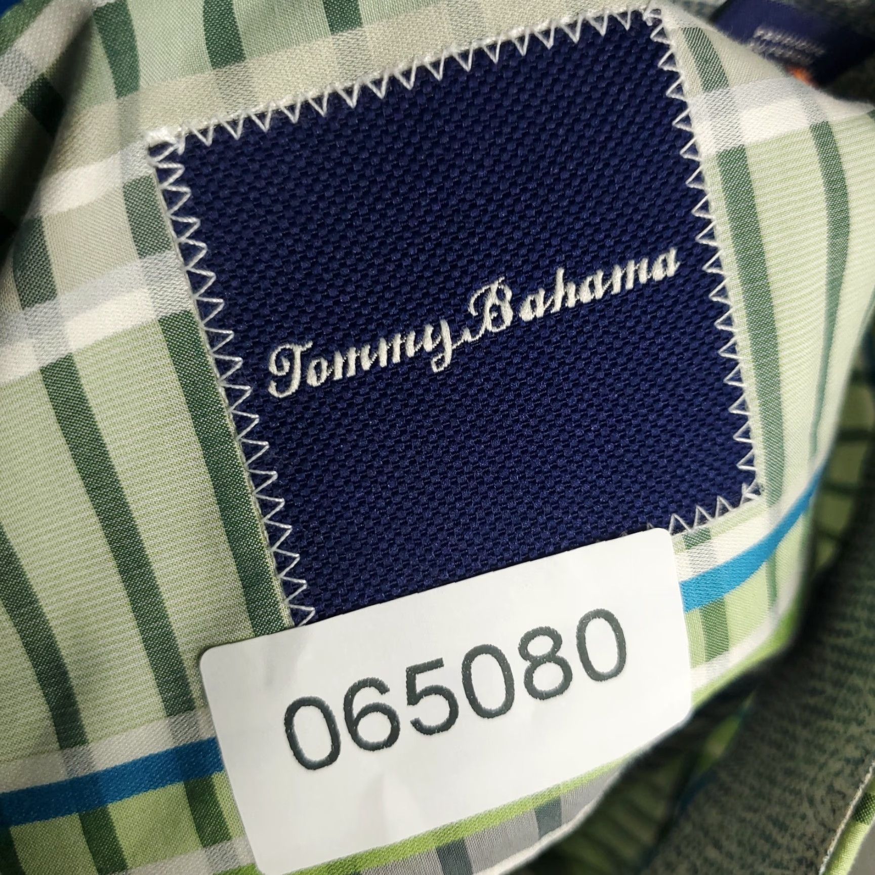 Tommy Bahama Tommy Bahama Shirt Mens 2XL Green Striped Cotton Button-Up Long Sleeve Shirt Mens Size US XXL / EU 58 / 5 - 8 Thumbnail
