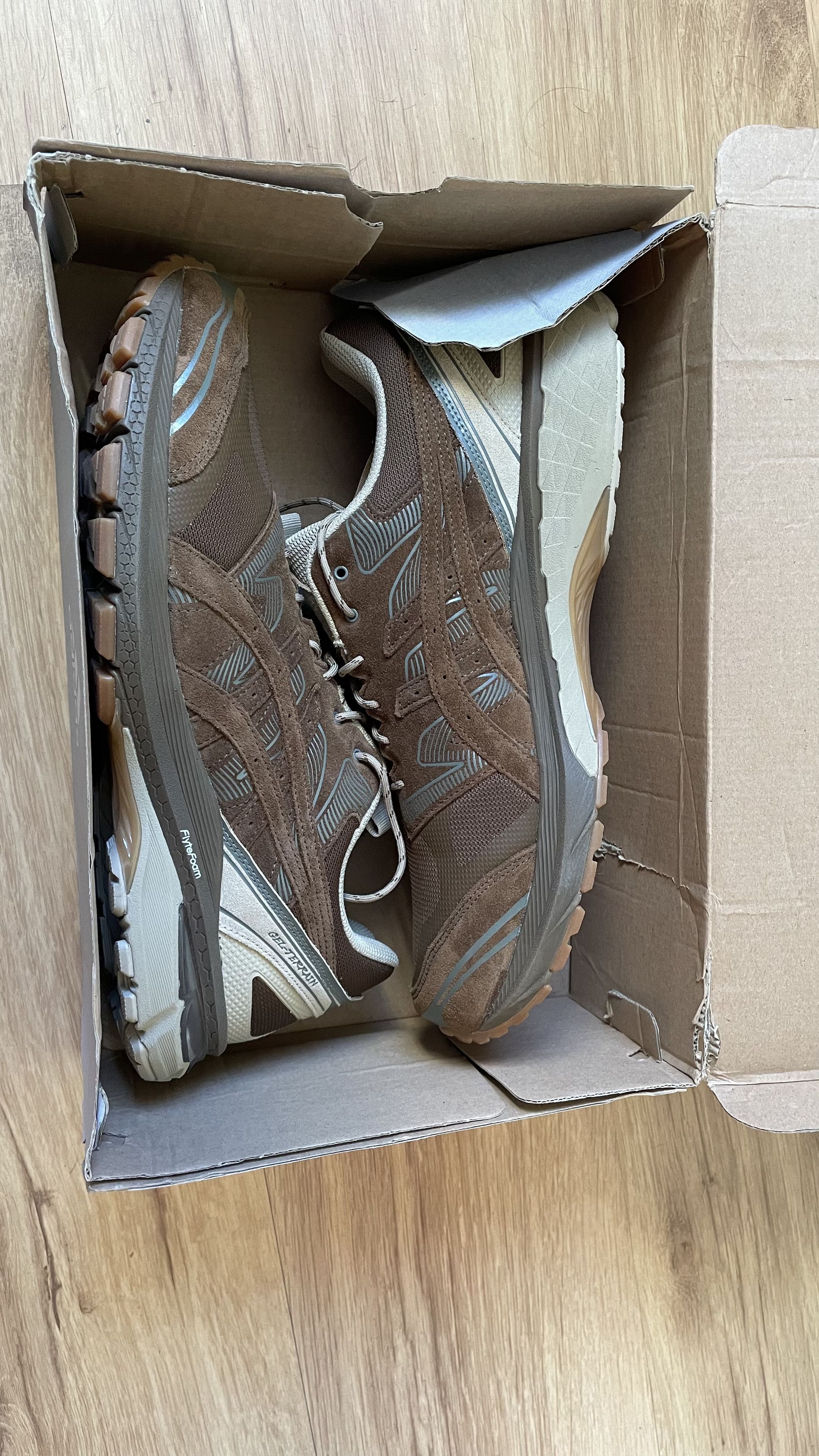 Asics × Nonnative Gel Terrain GORE-TEX Brown Size US 13 / EU 46 - 4 Thumbnail