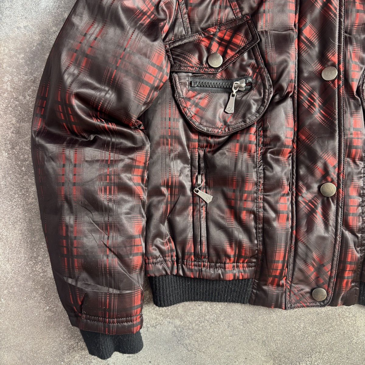 If Six Was Nine Avant Garde Vintage Y2K Faux Fur Puffer Down Bomber Jacket Size US M / EU 48-50 / 2 - 7 Thumbnail