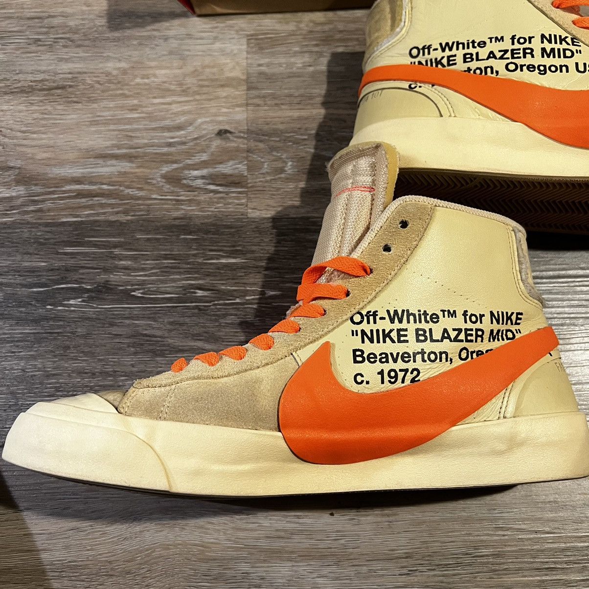 Nike × Off-White Nike Blazer Mid Off-White All Hallow’s Eve Size US 10.5 / EU 43-44 - 9 Thumbnail