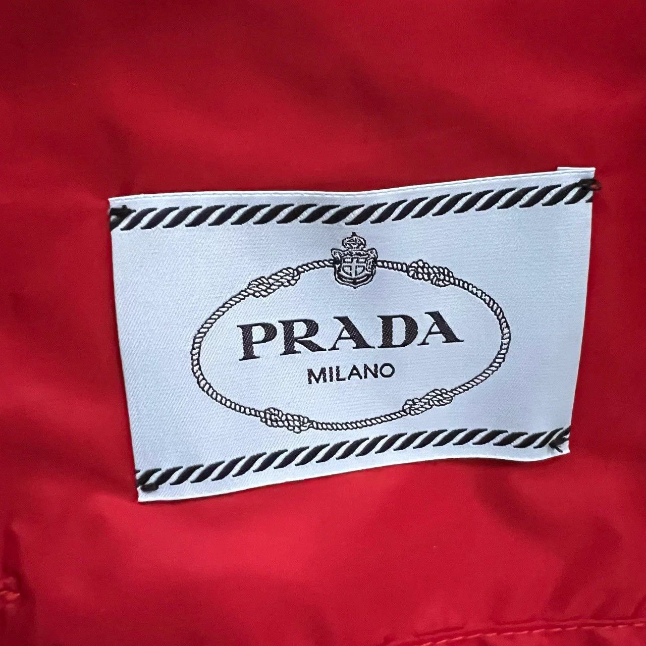 Prada PRADA red print logo jacket 36 NWT Size XS / US 0-2 / IT 36-38 - 4 Thumbnail