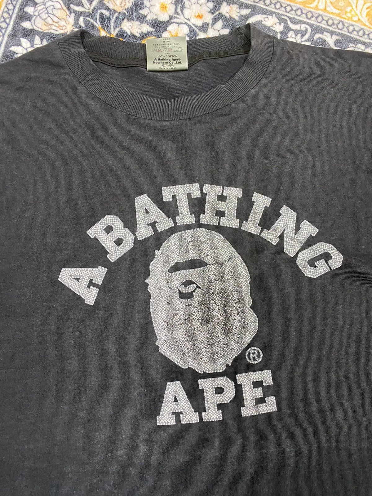 Bape VINTAGE DISTRESS A BATHING APE L/S RARE TEE Size US M / EU 48-50 / 2 - 2 Thumbnail