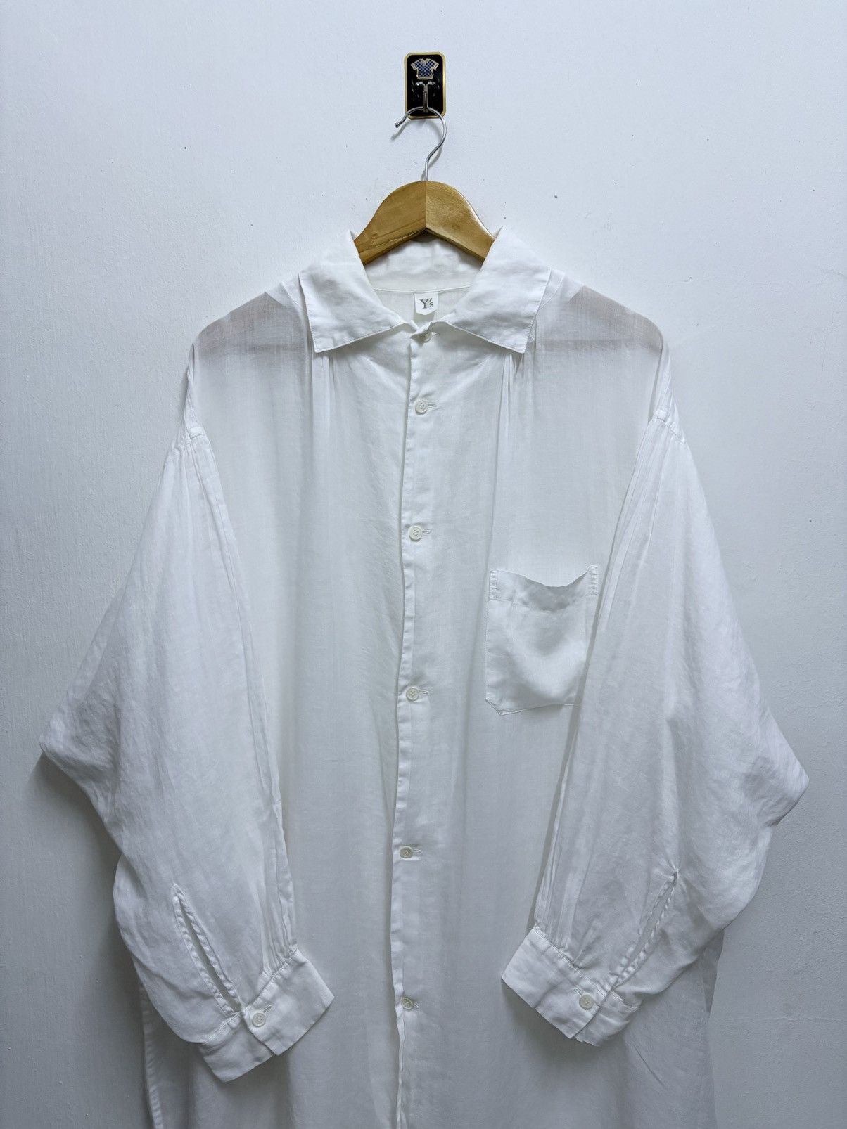 Yohji Yamamoto S/S 2018 Y's Yohji Yamamoto - Avant Garde White Blouse Size XS / US 0-2 / IT 36-38 - 4 Thumbnail