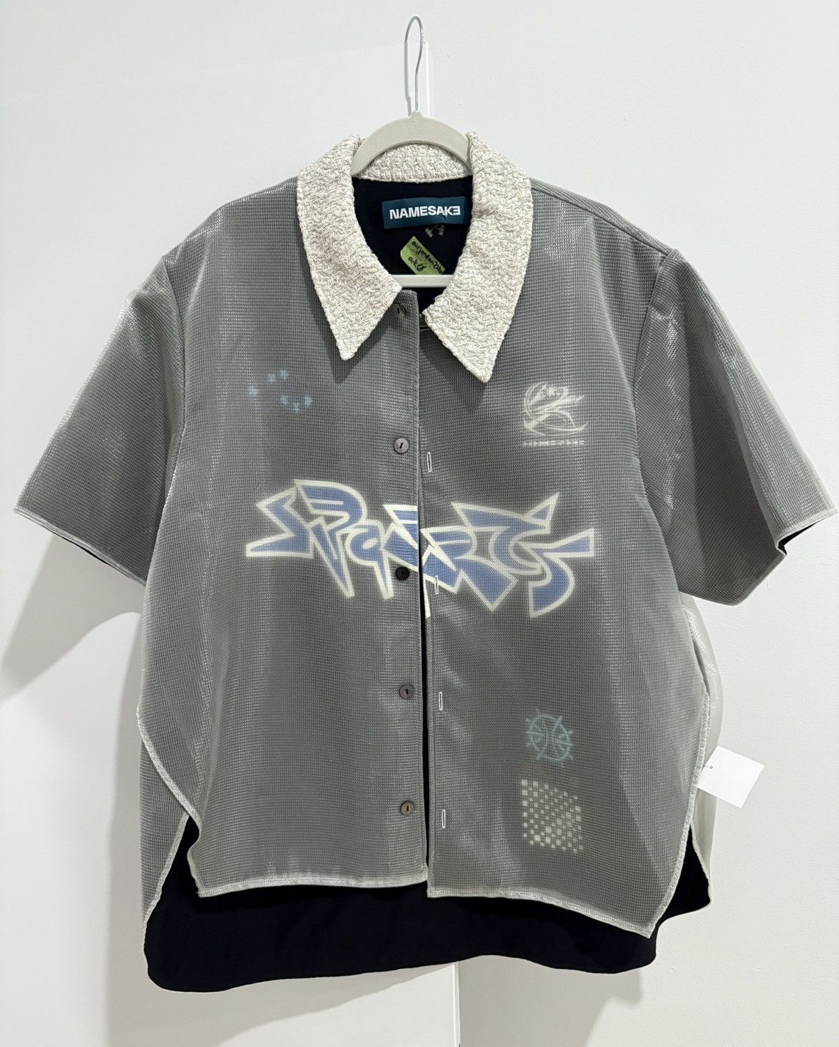 Namesake Euphoric Black Bill Warm Up Layered Shirt Black, Men's — image 3 of 6