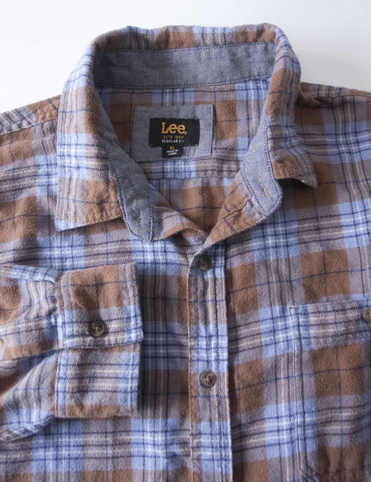 Lee Lee Shirt Flannel Regular Fit Size XL Plaid Size US XL / EU 56 / 4 - 1 Thumbnail