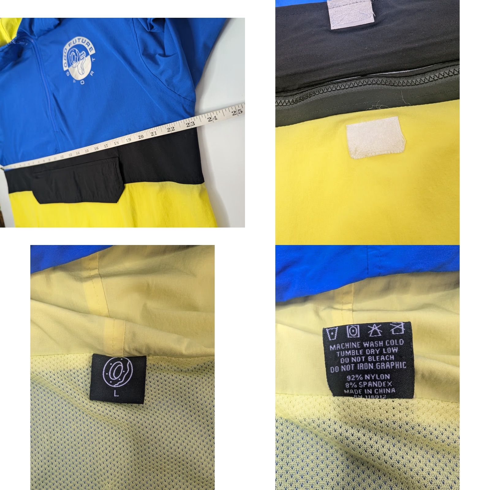 Odd Future VINTAGE Odd Future Sport Jacket Mens Large Blue Yellow Windbreaker Tyler The Creator Size US L / EU 52-54 / 3 - 8 Thumbnail