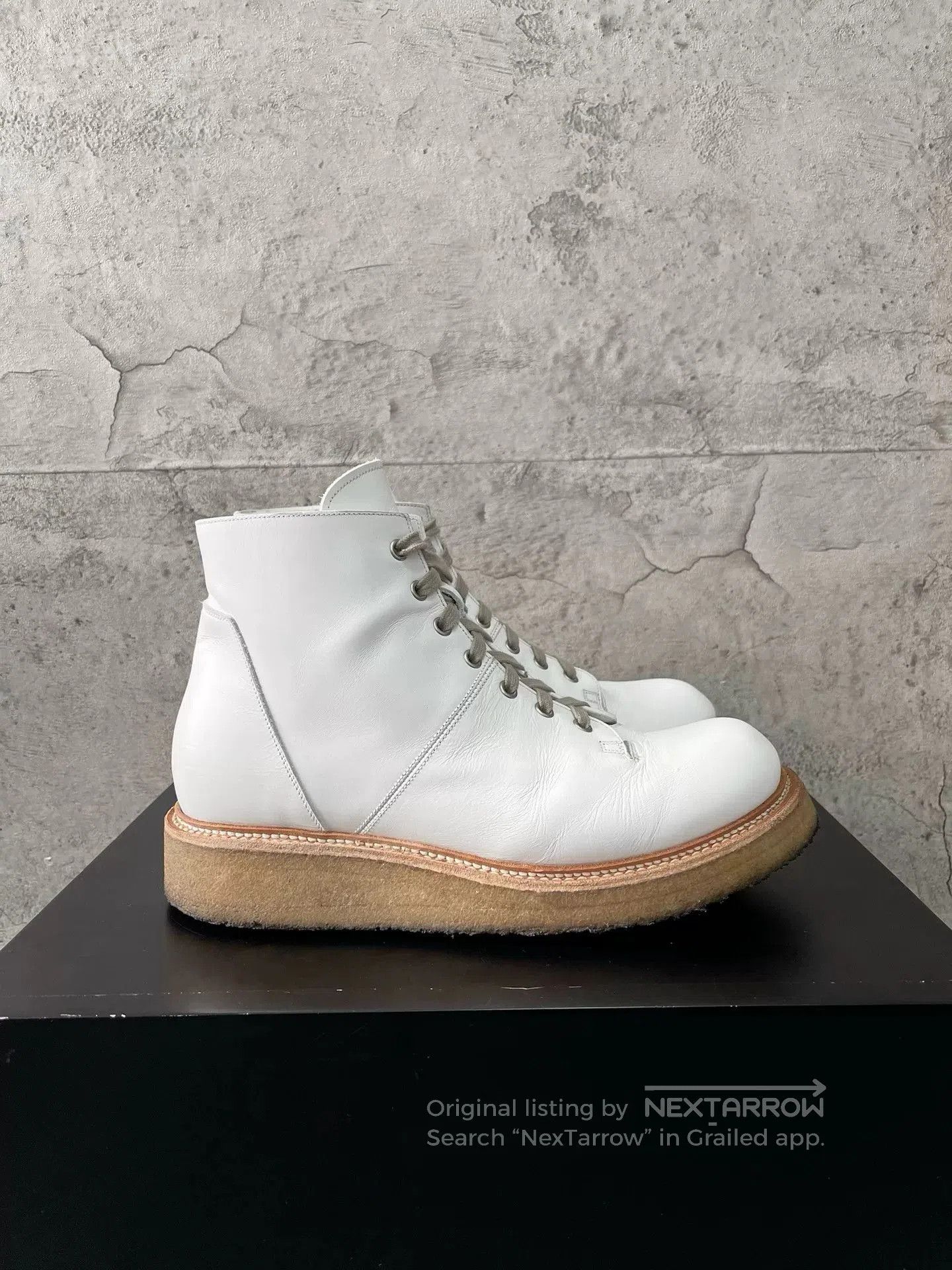 Rick Owens Rick Owens Milk White Martin Boots 42. Size US 9 / EU 42 - 4 Thumbnail