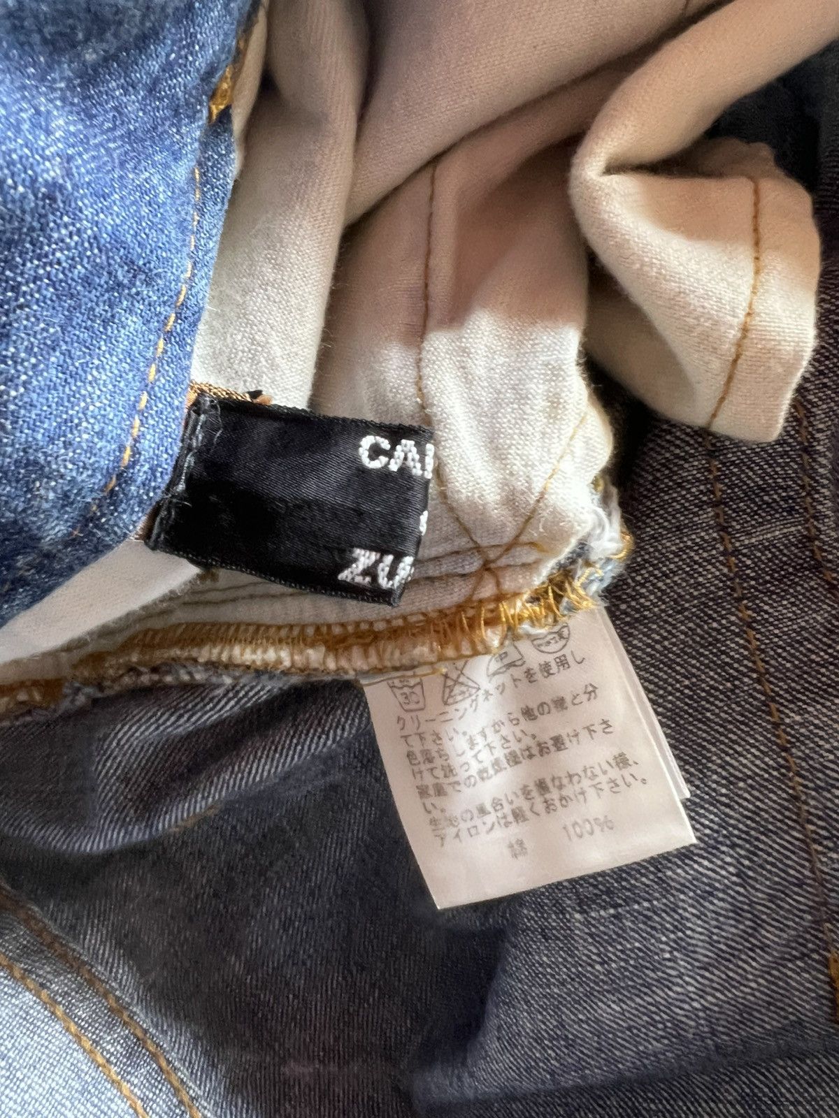 CABANE de ZUCCa Vintage Cabane de Zucca Faded Denim Double Waist Jeans Size US 30 / EU 46 - 23 Thumbnail