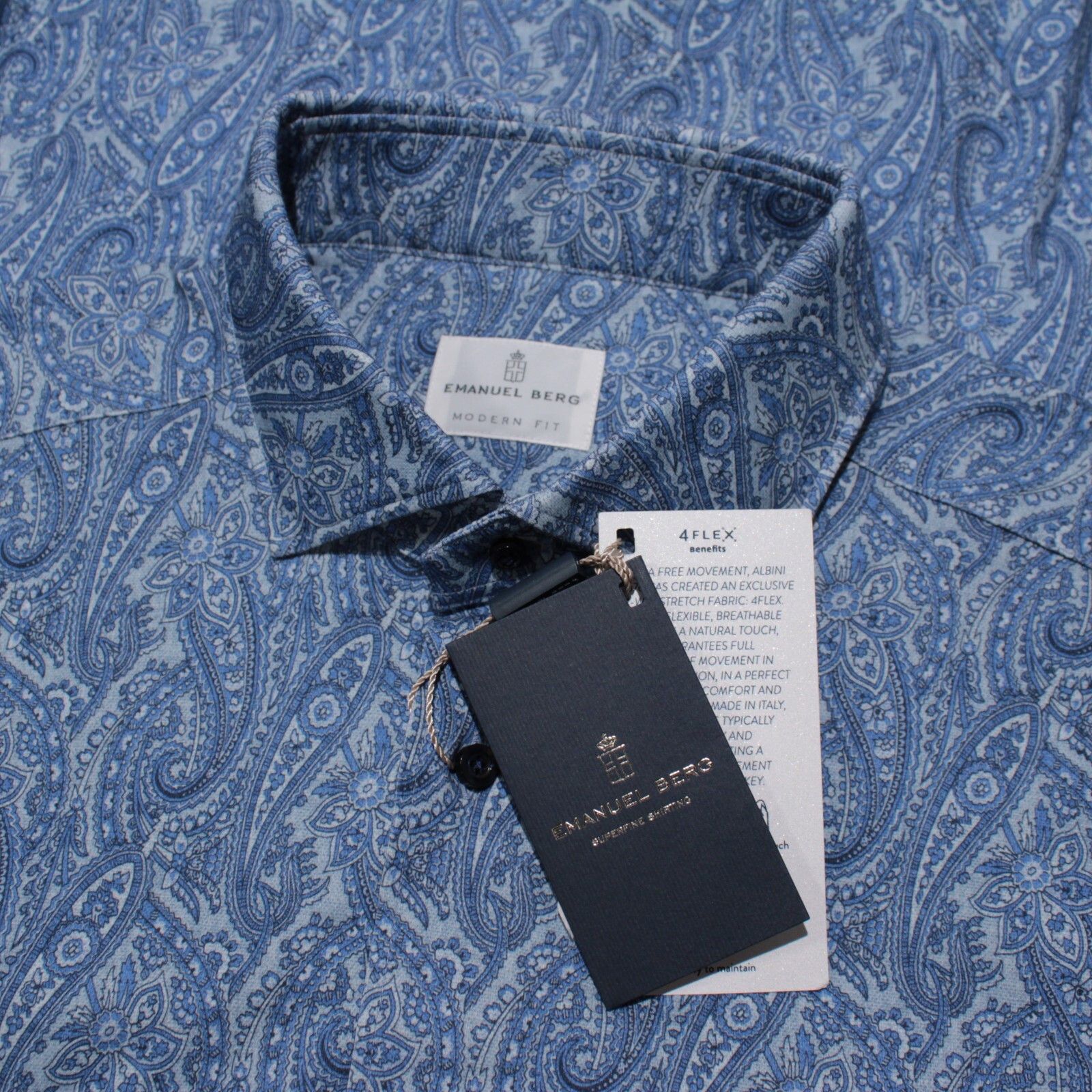 Other Emanuel Berg New with tags Shirt Size L US In Blue Size US L / EU 52-54 / 3 - 1 Thumbnail