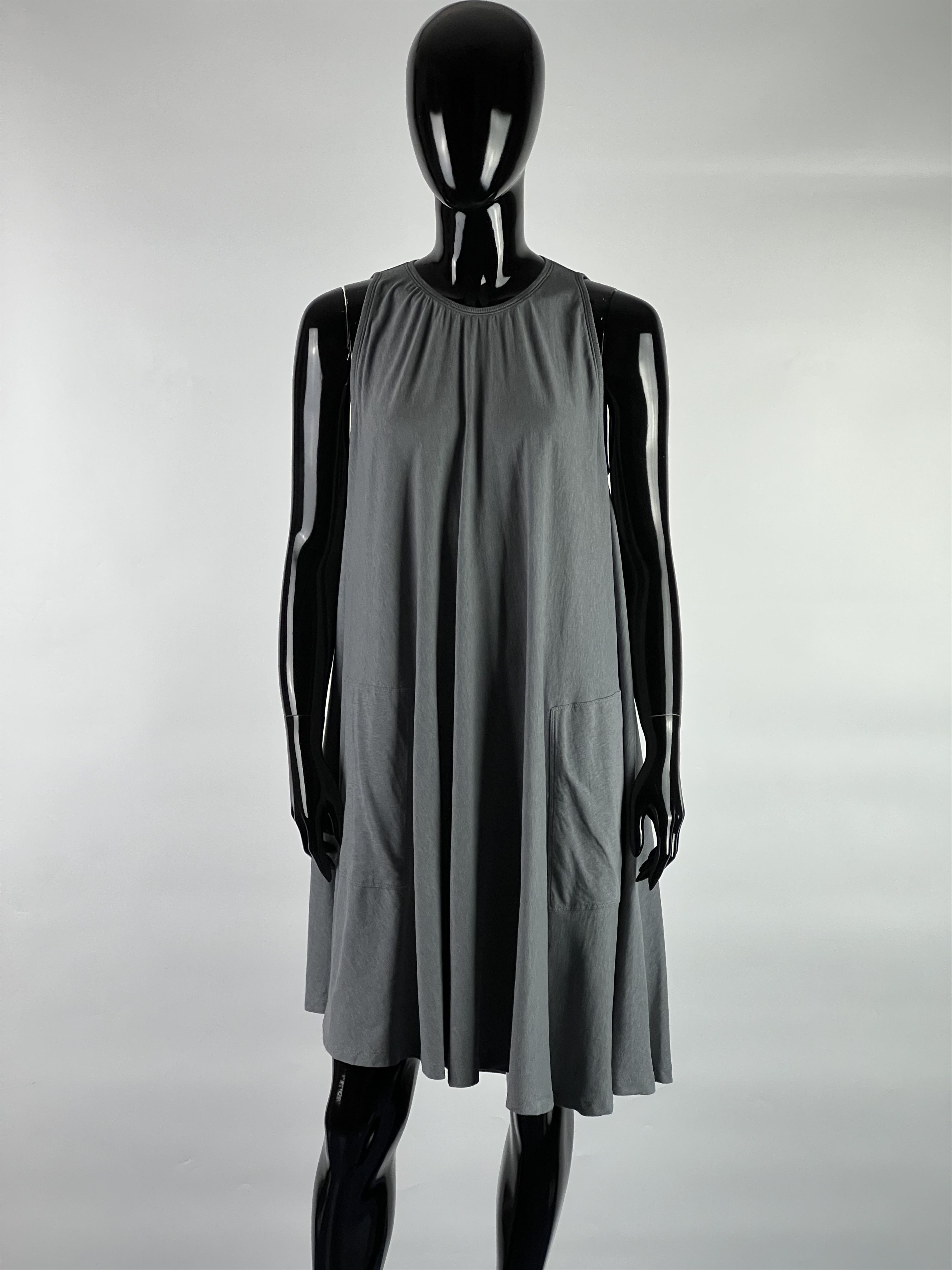 Rivamonti Gray Asymmetrical Sleeveless Dress Size L/XL