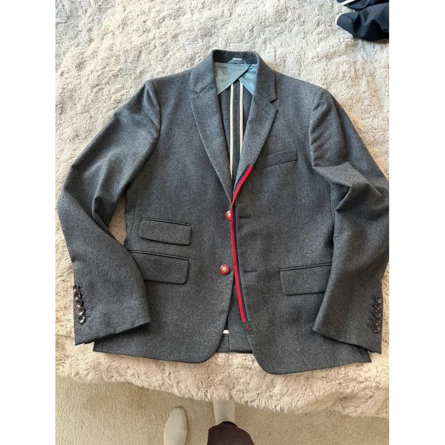 Gucci Gucci Men Wool Jacket Blazer Size IT46 Small Size 36R - 2 Thumbnail