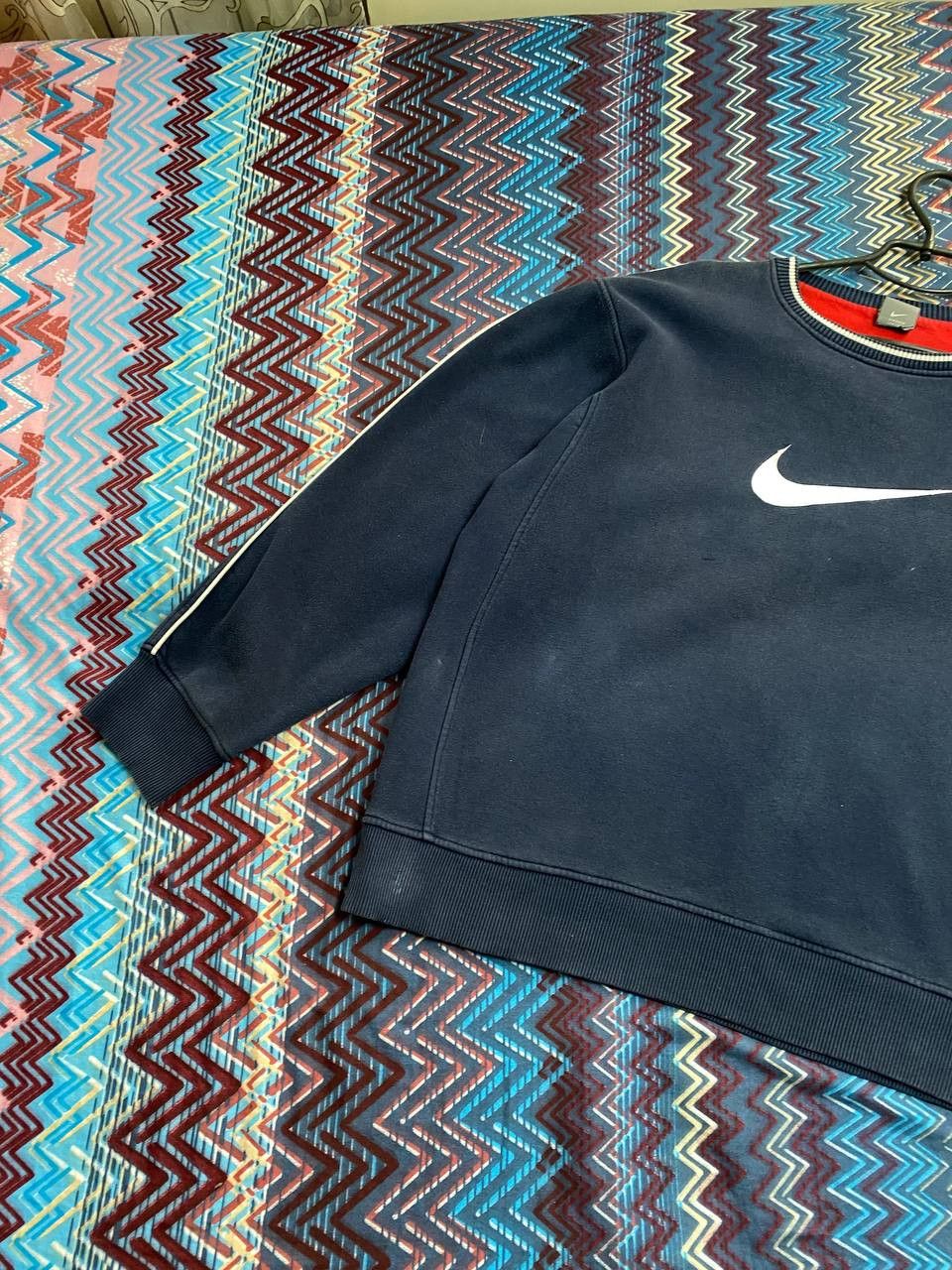 Nike × Vintage Nike Vintage Big Logo Faded Sweatshirt Size US XL / EU 56 / 4 - 8 Thumbnail