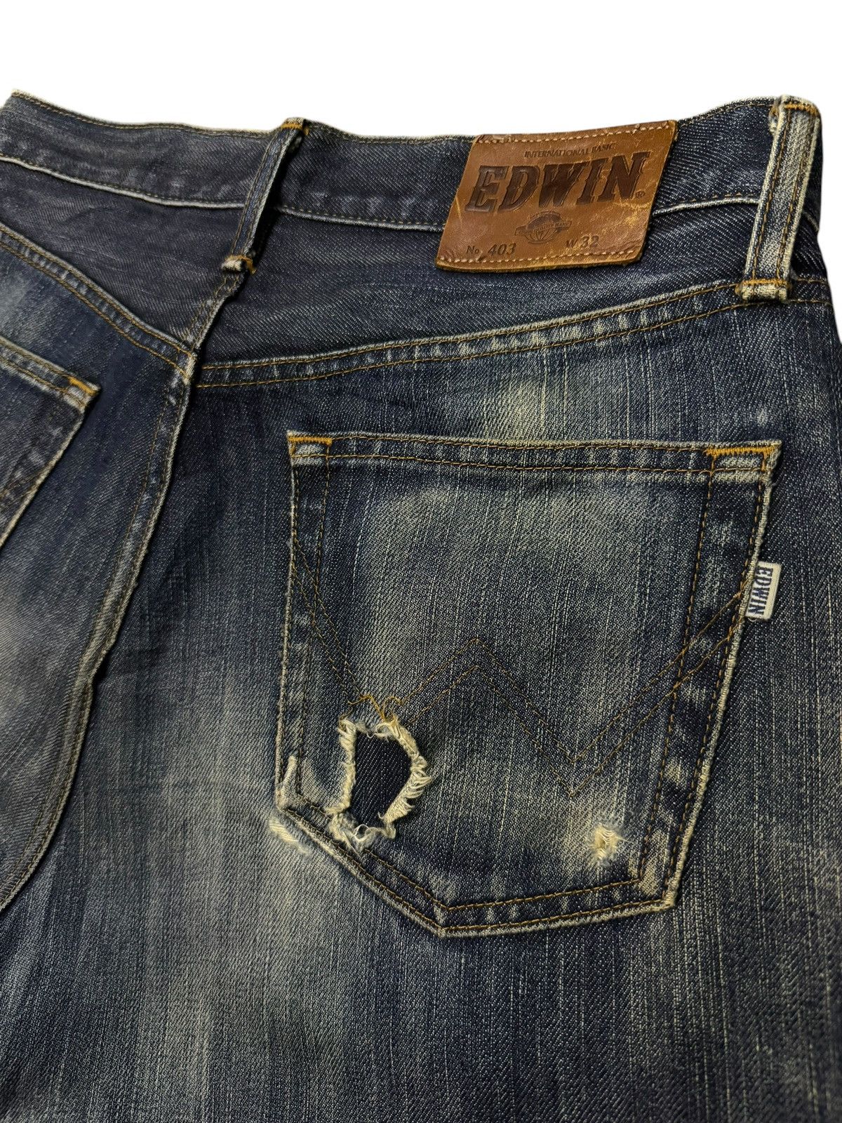 Edwin Vintage Edwin 403 Japan Denim Jeans | Vintage Straight | W32 Size US 32 / EU 48 - 8 Thumbnail