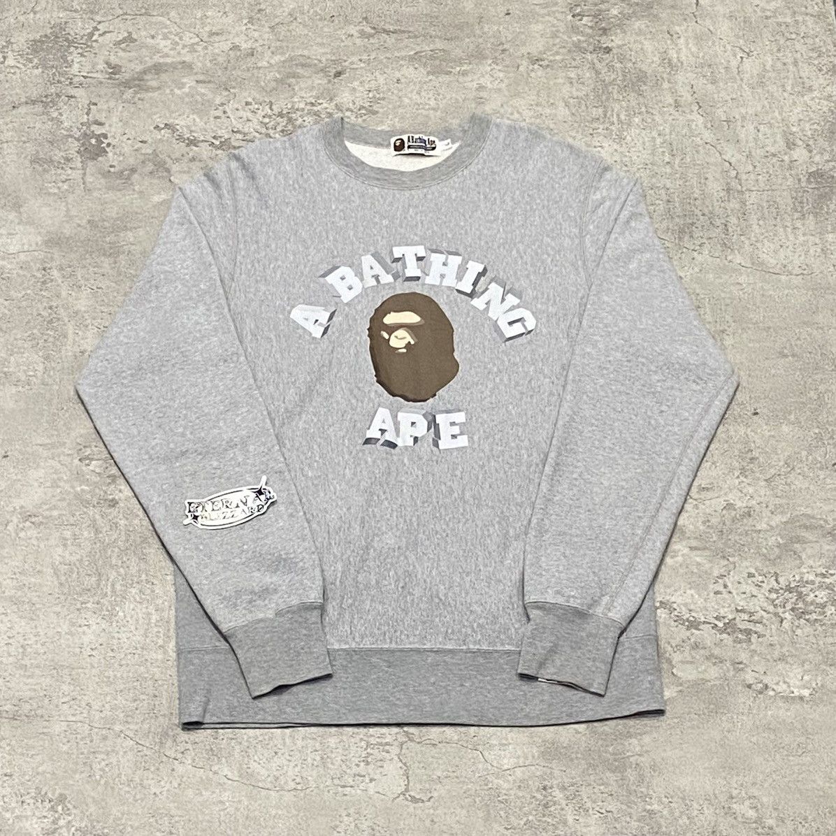 Bape Bape College Logo Crewneck Size US L / EU 52-54 / 3 - 1 Thumbnail