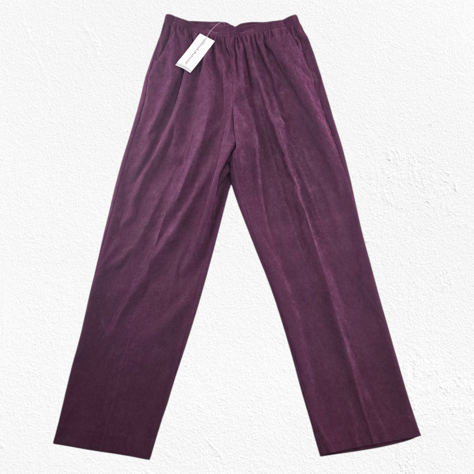 Other Alfred Dunner Deer Valley Pull On Pants Cranberry Size 14 Size 36" / US 14 / IT 50 - 2 Thumbnail