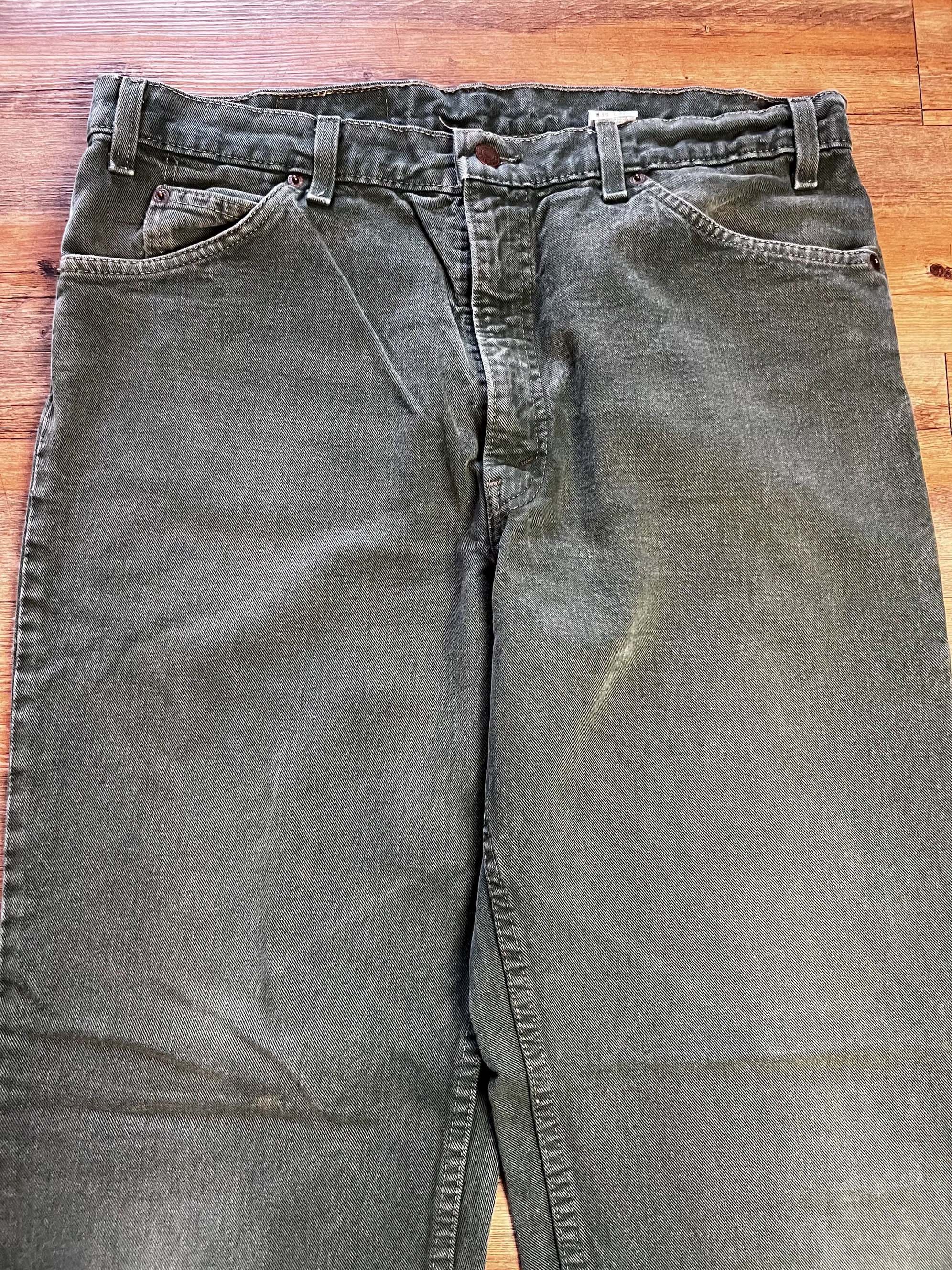 Levi's Vintage Clothing Vintage 1990's Levi's 550 Green Tapered Leg Orange Tab Jeans Size US 38 / EU 54 - 2 Thumbnail